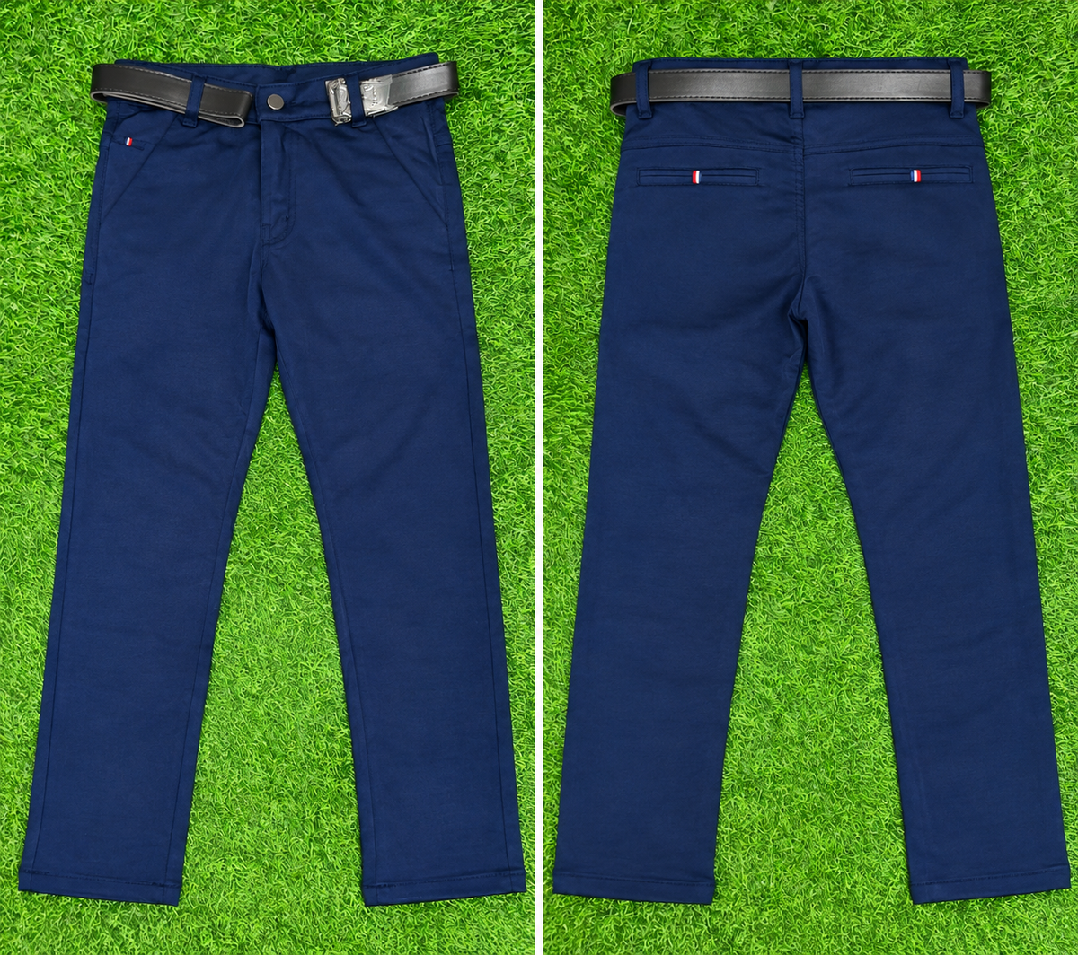 Boys Navyblue Lycra Pant