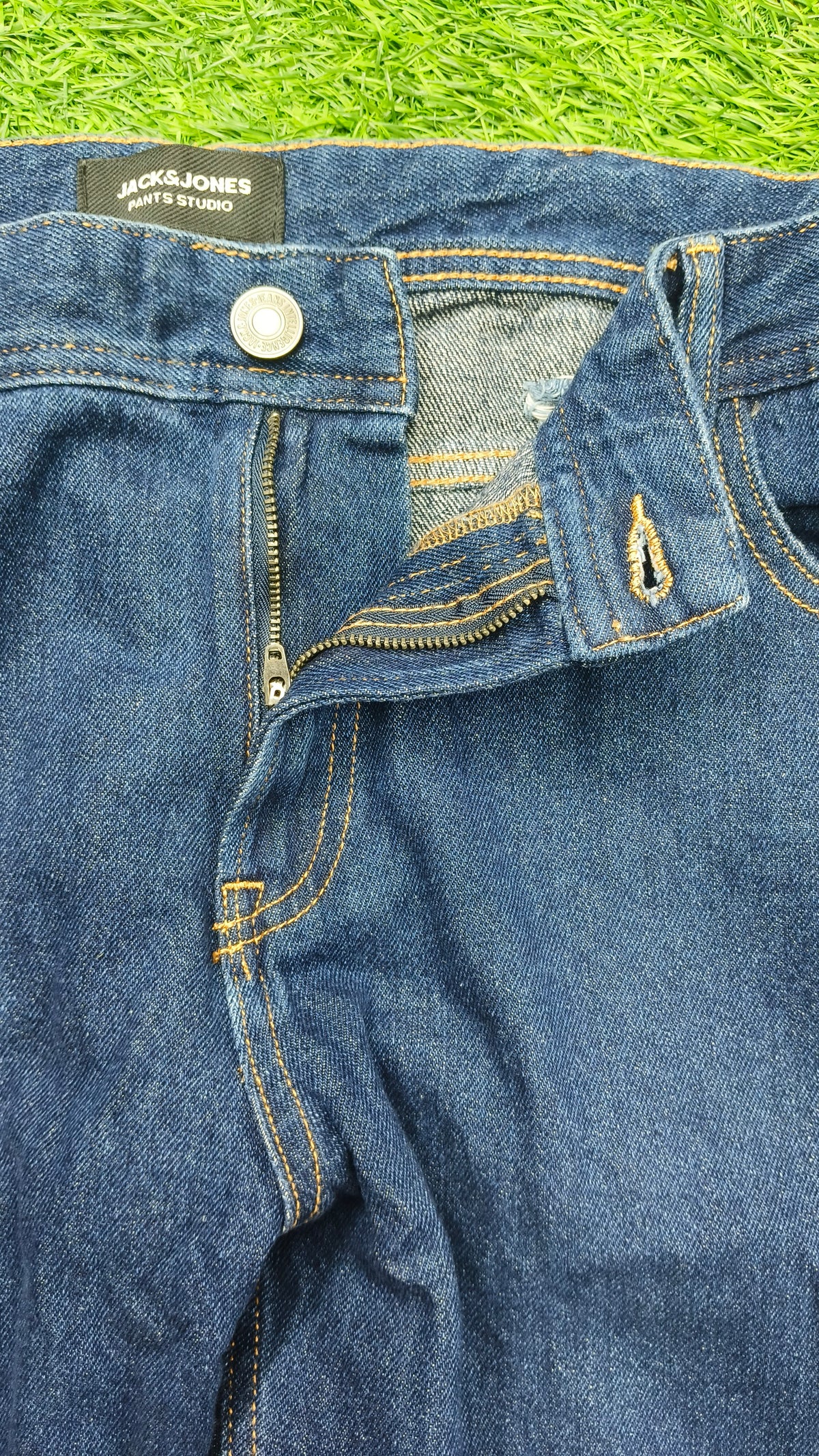 Men's Blue Solid Baggy fit Jeans