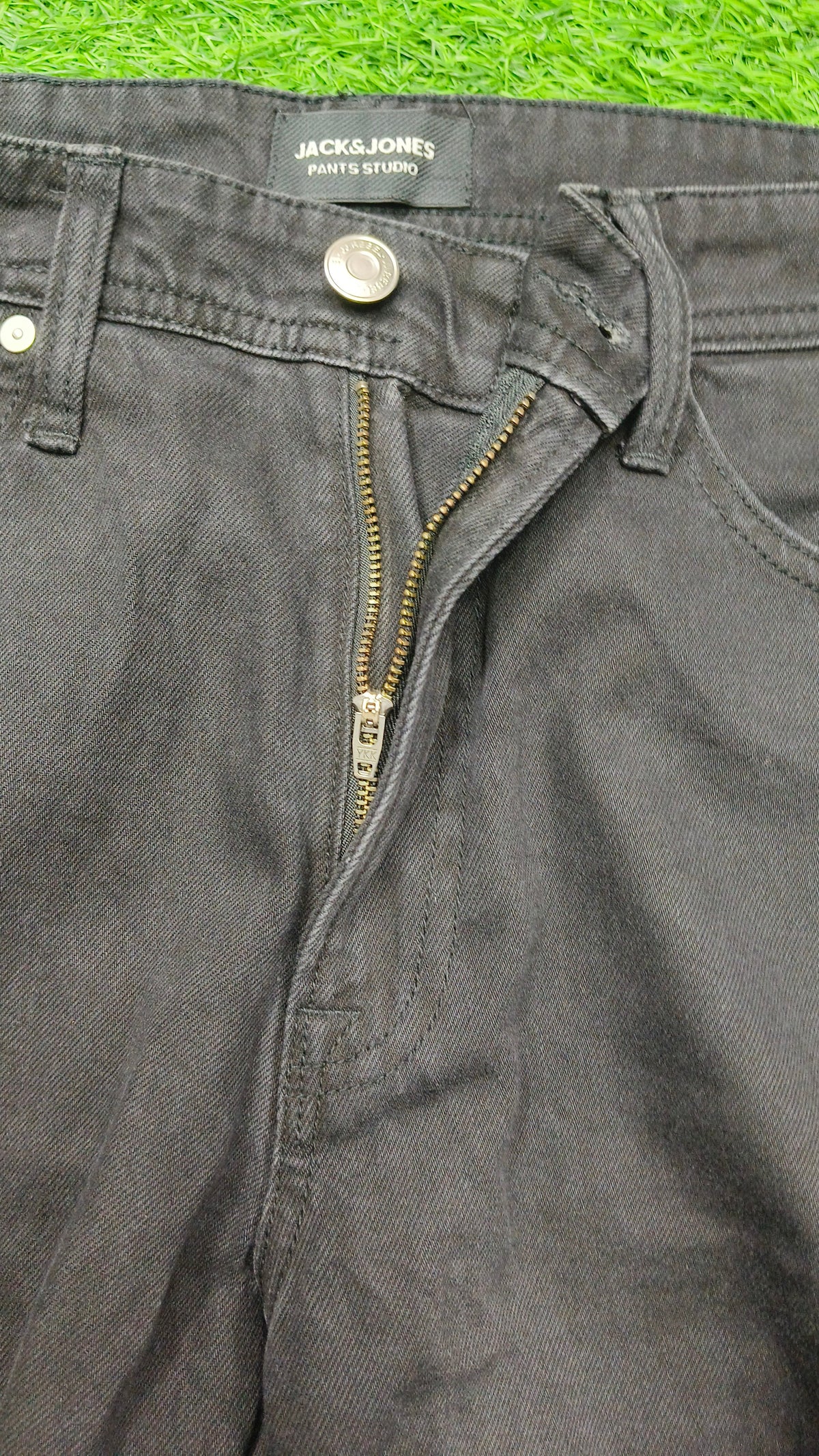 Black Mid-Rise Baggy Fit Jeans-Jack & Jones