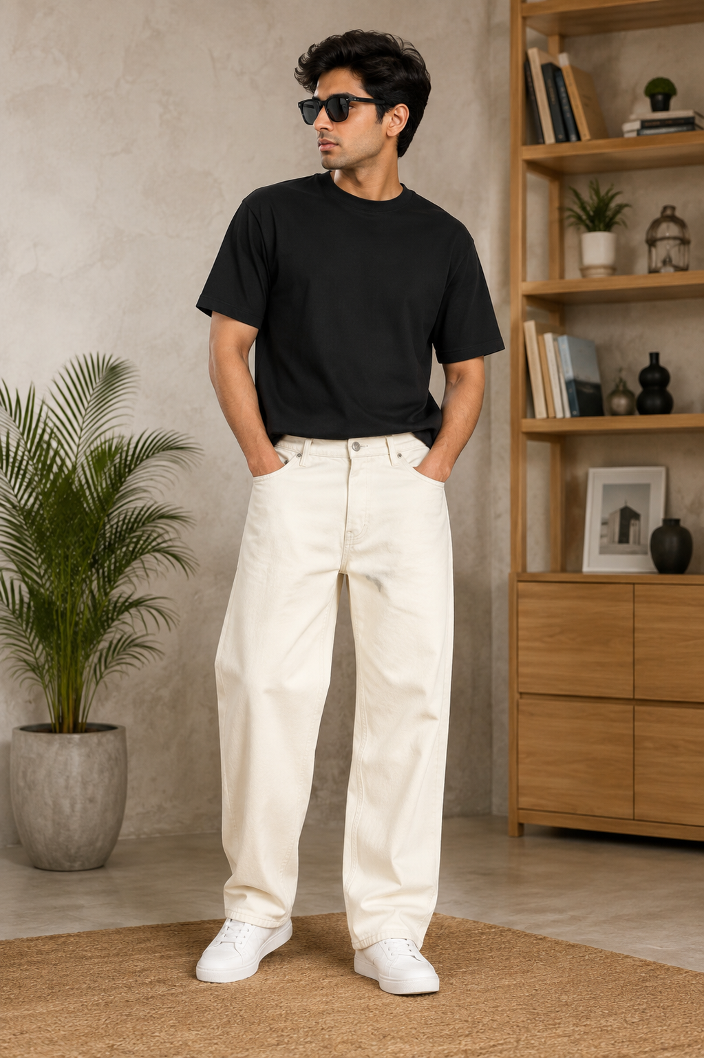 White Baggy Fit Jeans Jack & Jones