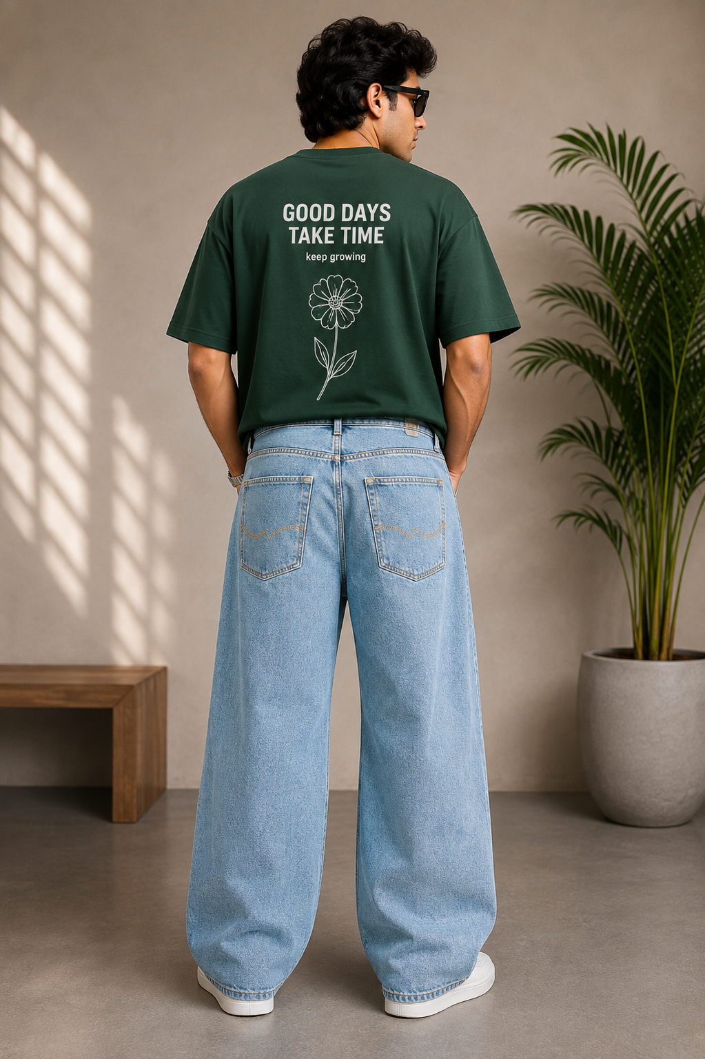 Light Blue Washed Baggy Fit Jeans Jack & Jones