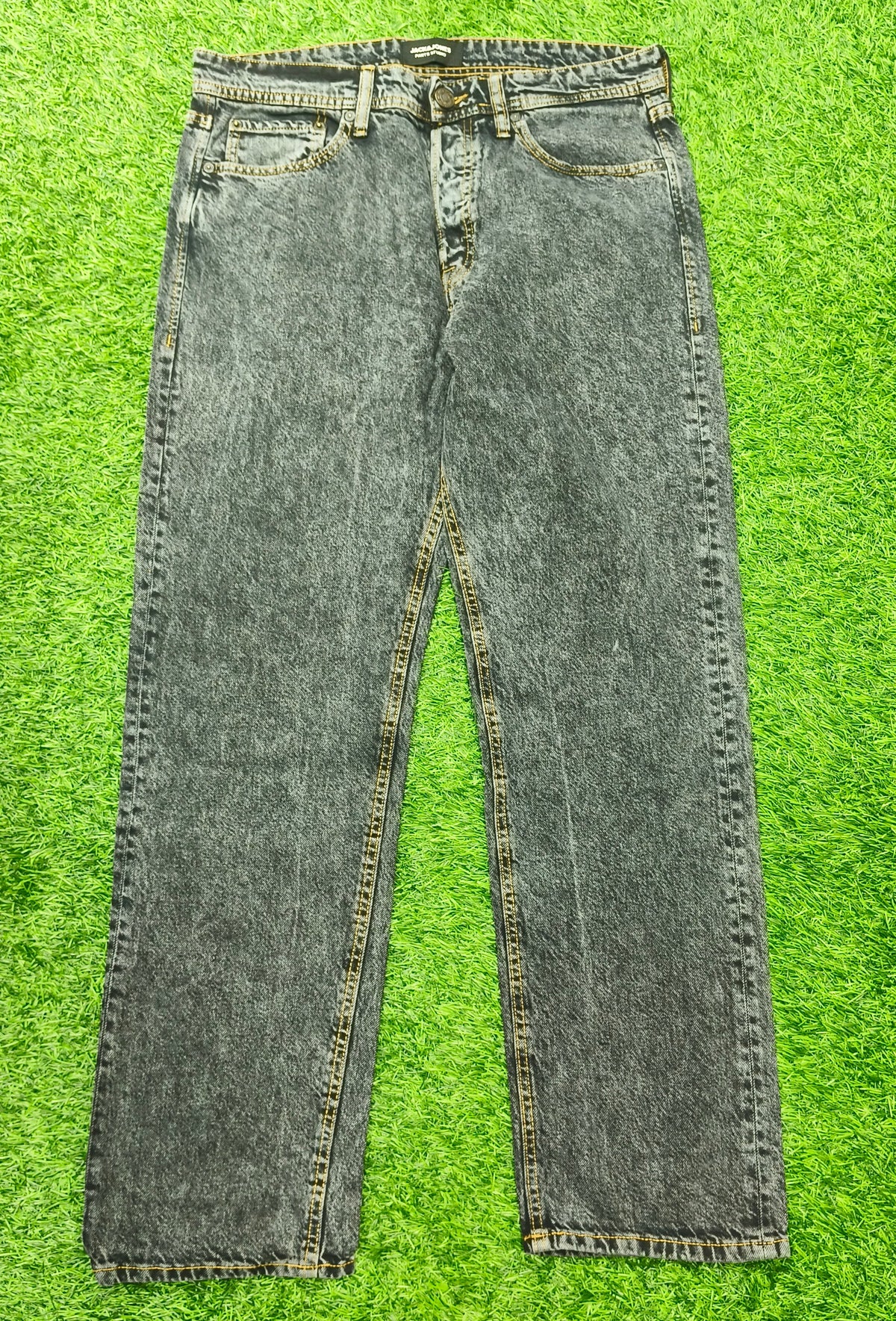 Jack & Jones Men Straight Fit Low-Rise Black Jeans