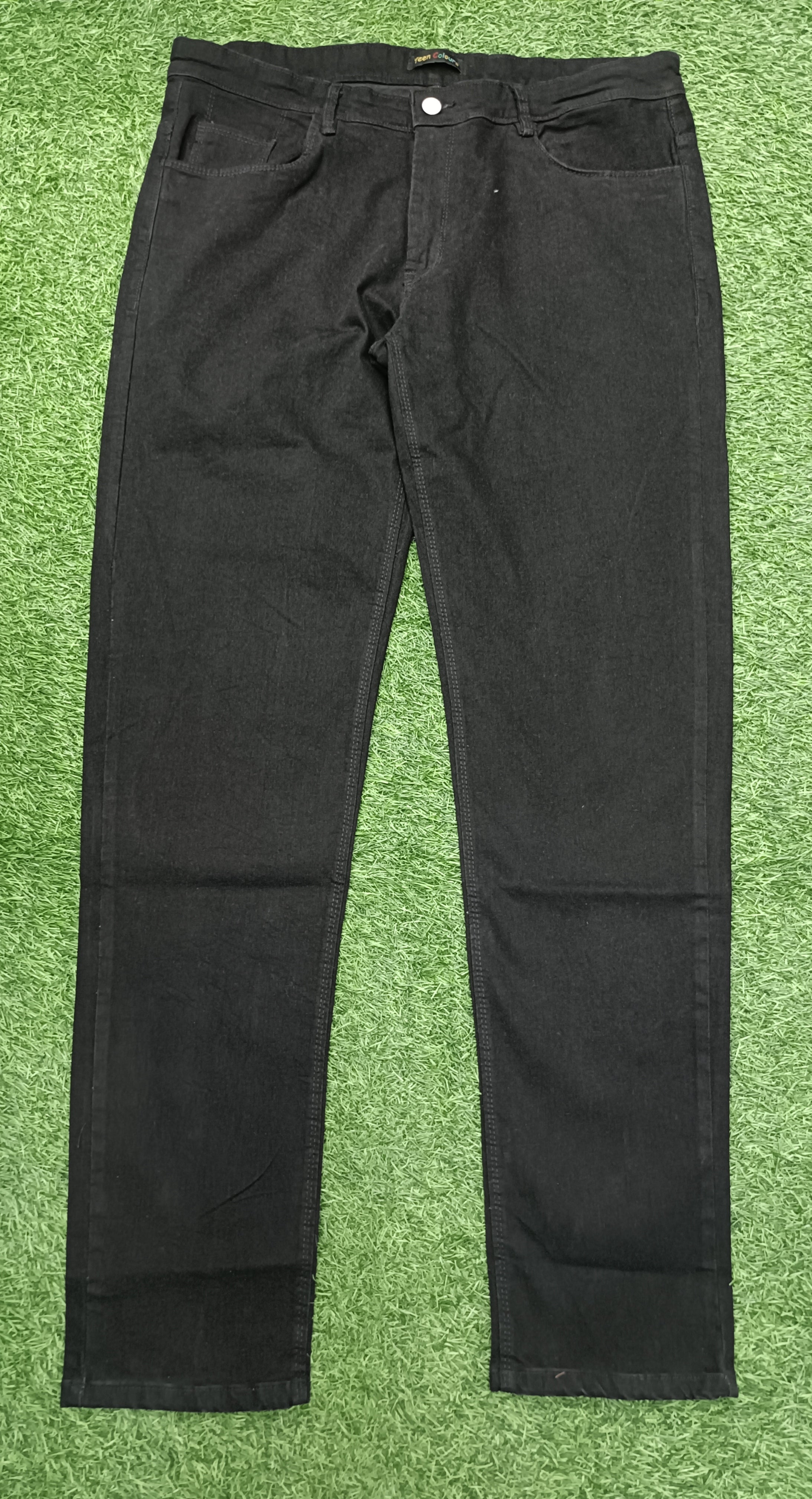 Men’s Jet Black Slim Fit Stretch Denim Jeans