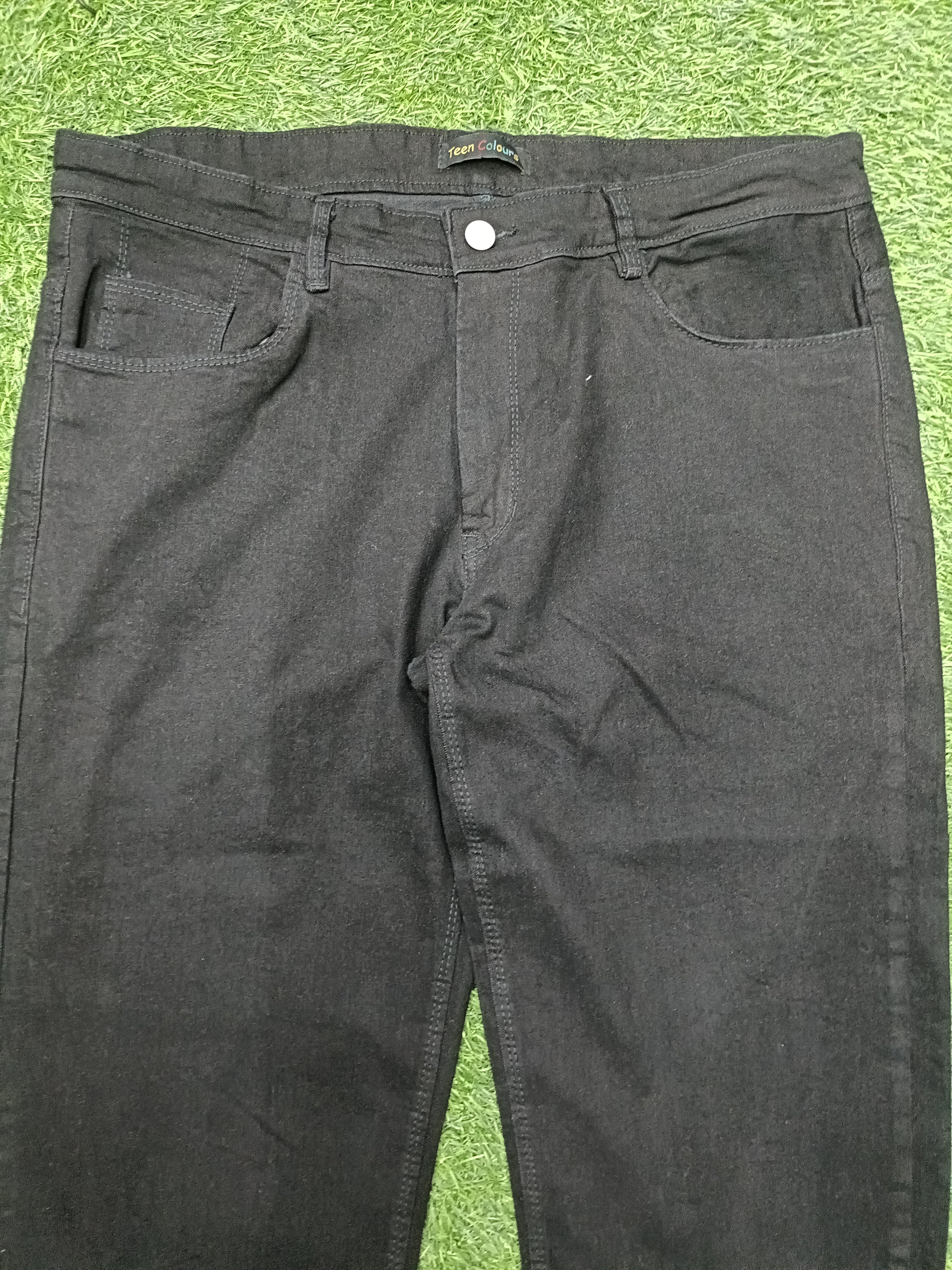 Men’s Jet Black Slim Fit Stretch Denim Jeans