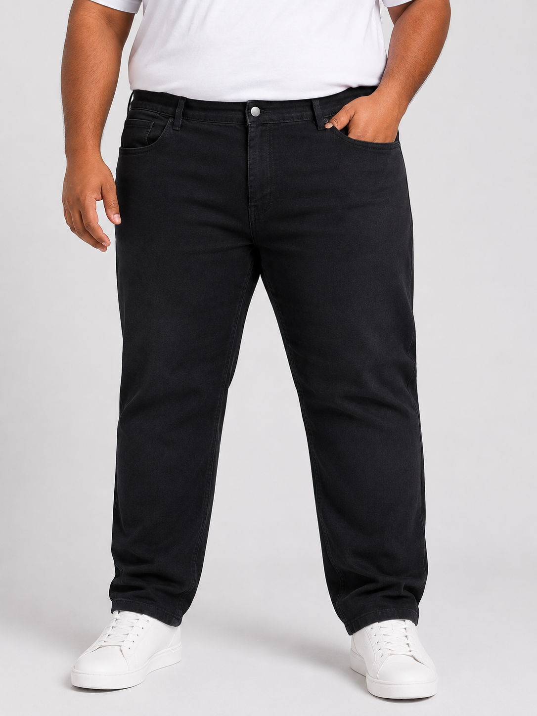 Men’s Jet Black Slim Fit Stretch Denim Jeans