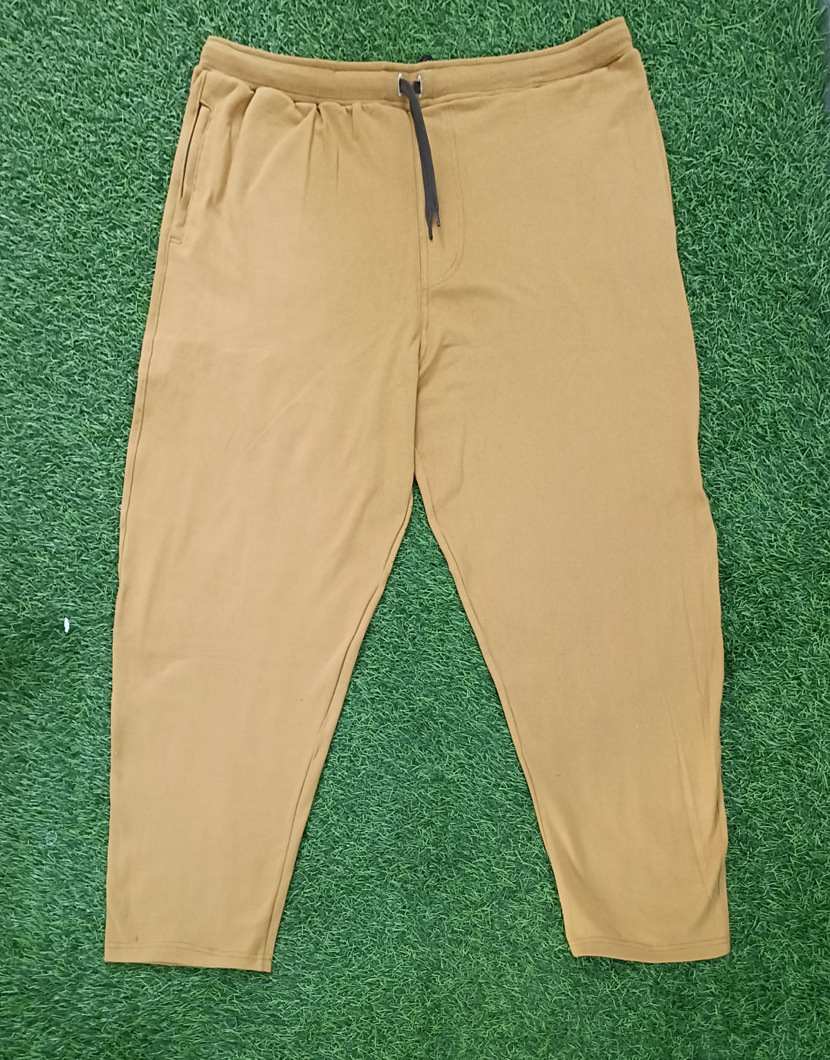 Men's Mustard Yellow color Hosiery cotton Casual Full-Length Track Pants