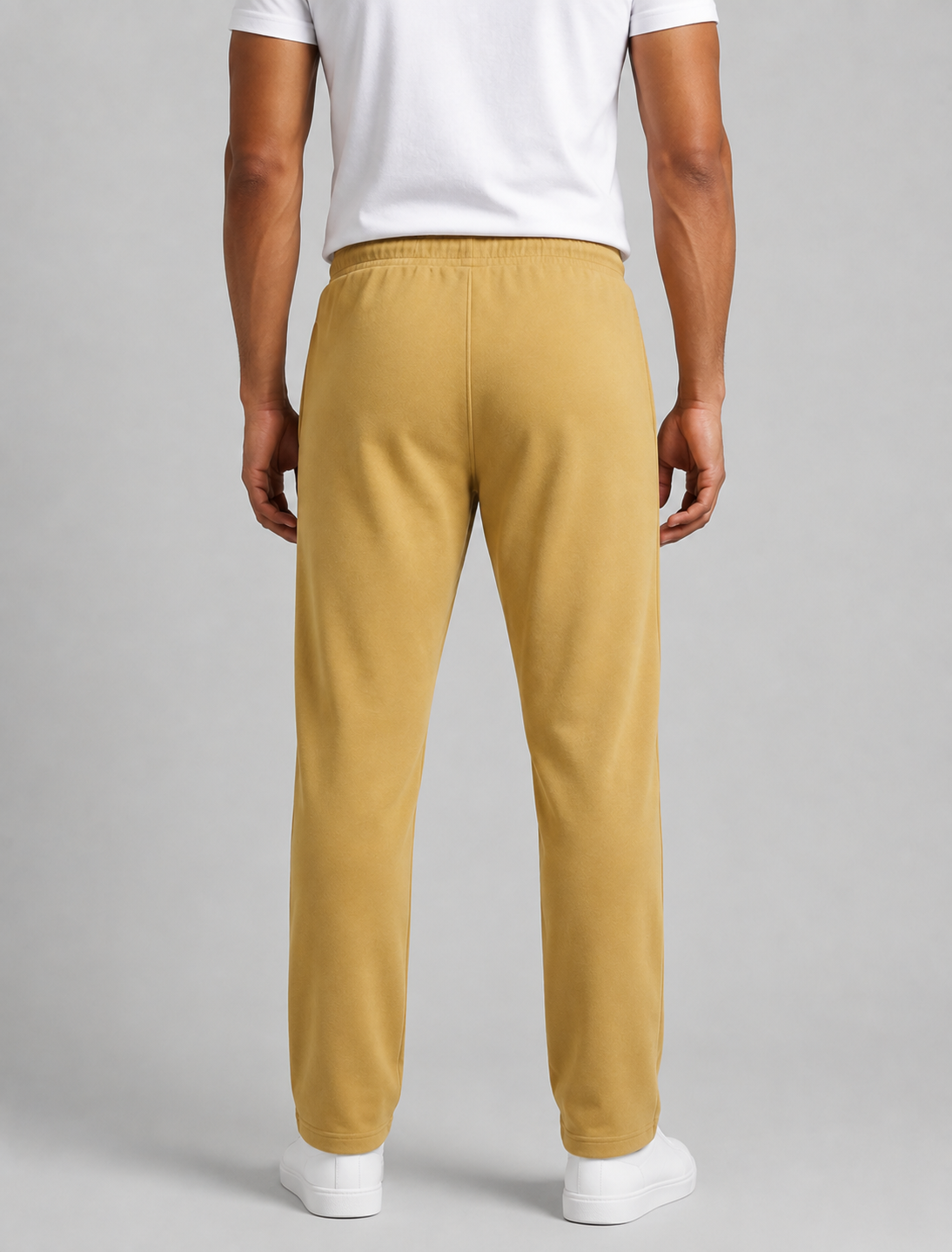 Men's Mustard Yellow color Hosiery cotton Casual Full-Length Track Pants