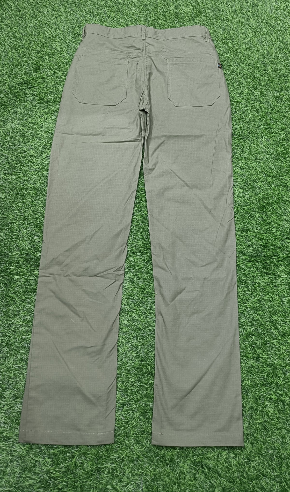 Teen Colours Kids Olive Grey Cotton Straight Fit Pant with 4 Pockets