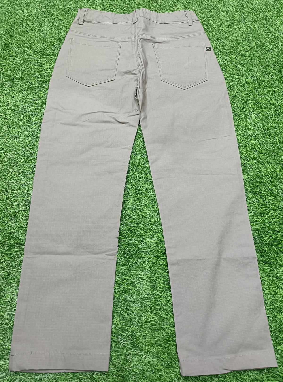 Teen Colours Kids Light Khaki Cotton Straight Fit Pant with 4 Pockets