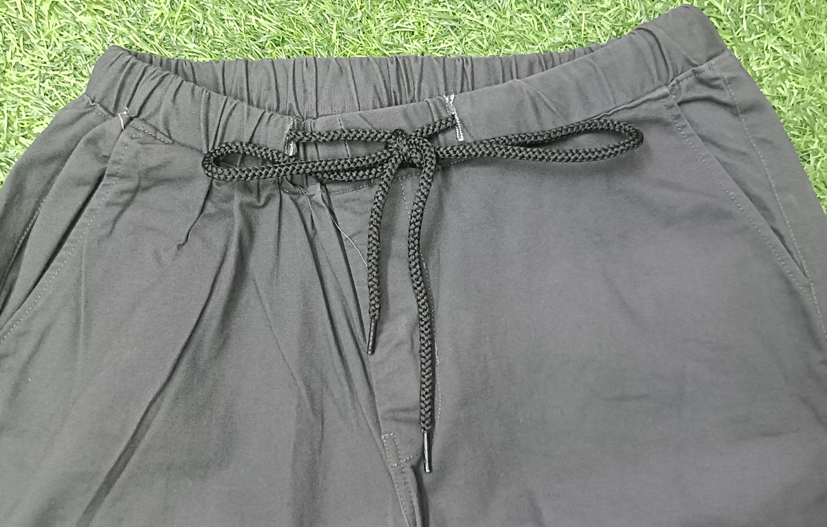 Teen Colours Boy's Mustard Brown Cotton Straight-Fit Elastic Waist Pant with Side Pockets