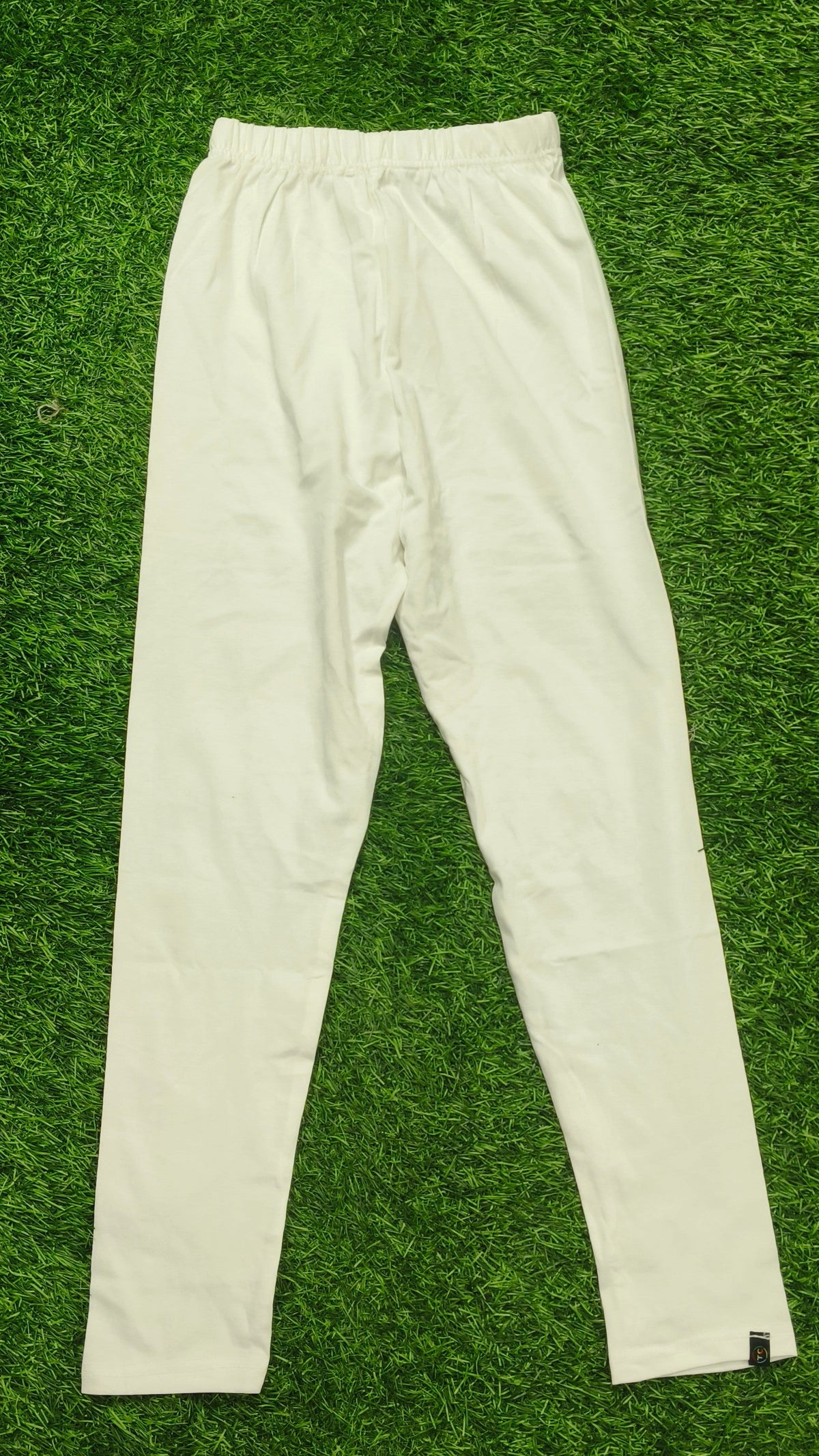Women’s White color Ankle-Length Elastic Waist Leggings