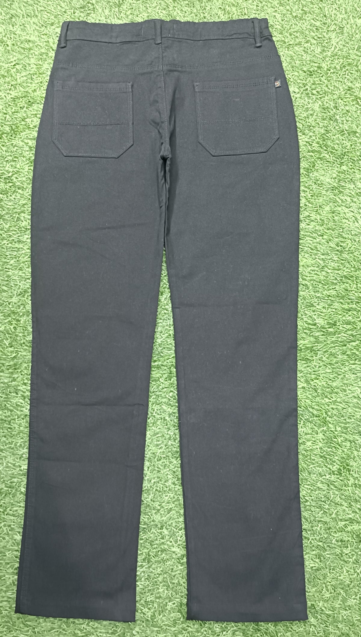 Teencolours Kid's Black Color cotton pant  with Contrast Stitching & Front and back Pockets