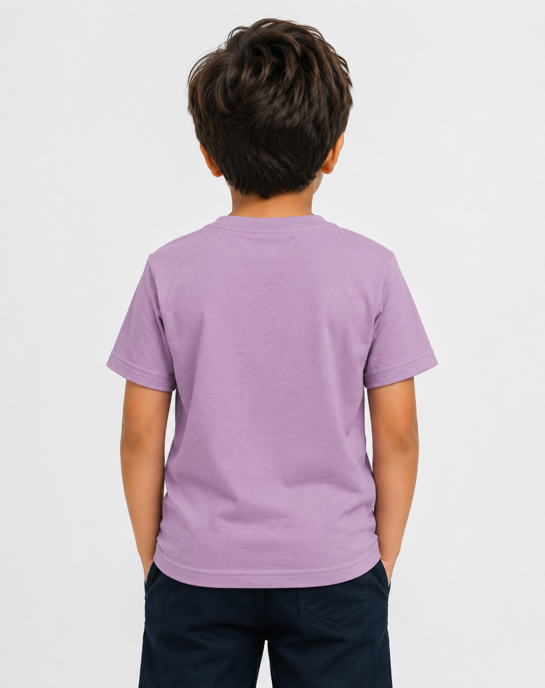 Kids Purple Donatello Graphic Round-Neck T-Shirt
