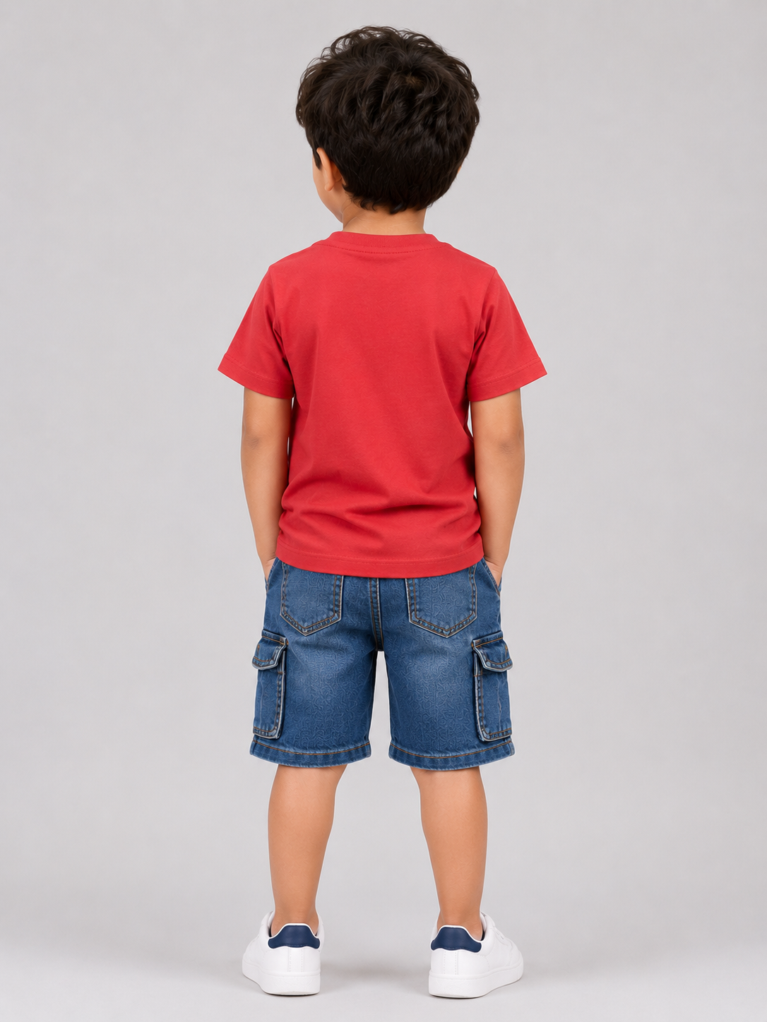 Kids Red Always On Point Dog Graphic Printed Round Neck T-Shirt