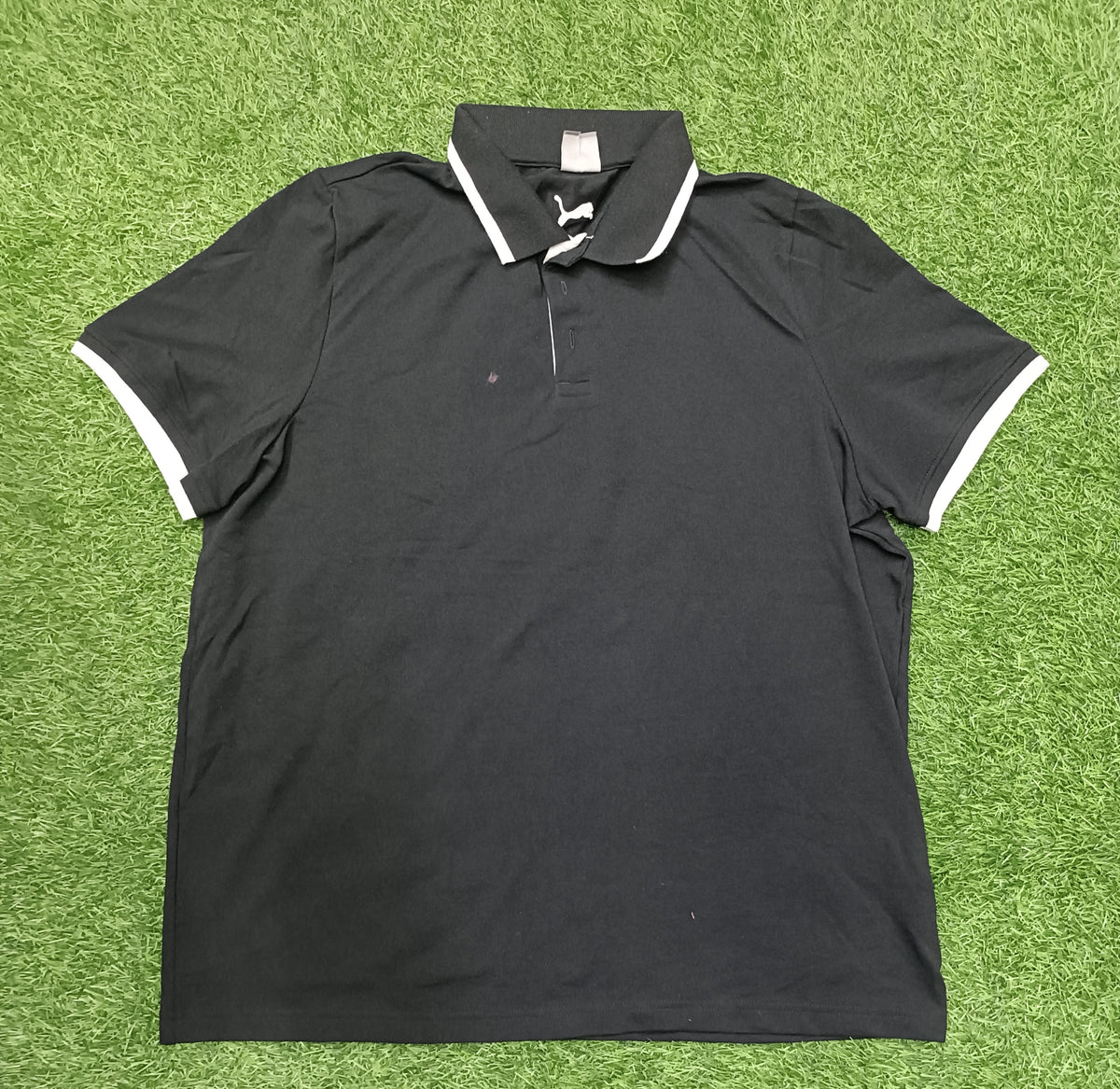 Men’s Black Contrast Collar Polo T-Shirt