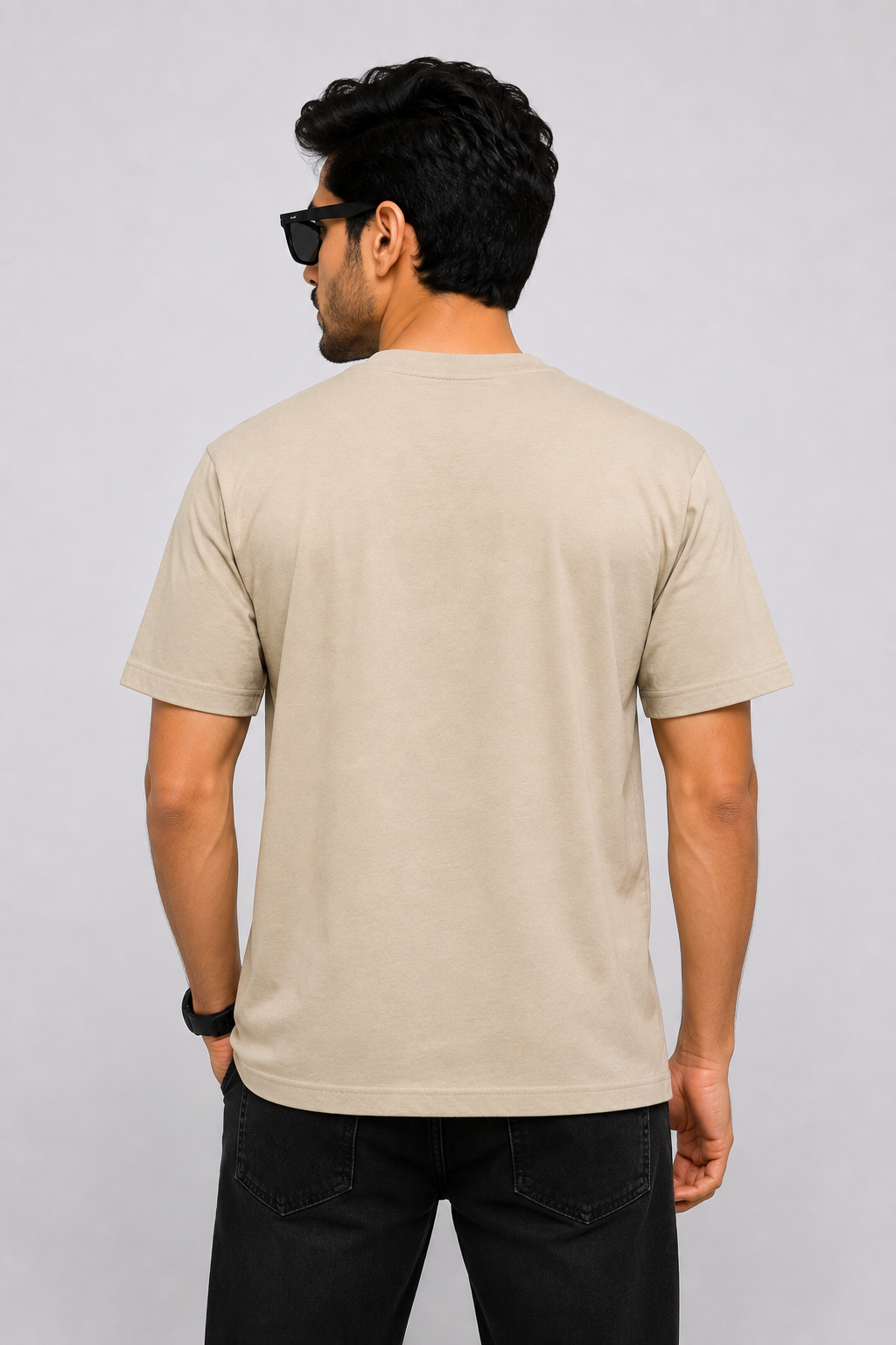 PUMA Men’s Olive Green Embroidered Logo Round Neck T-Shirt