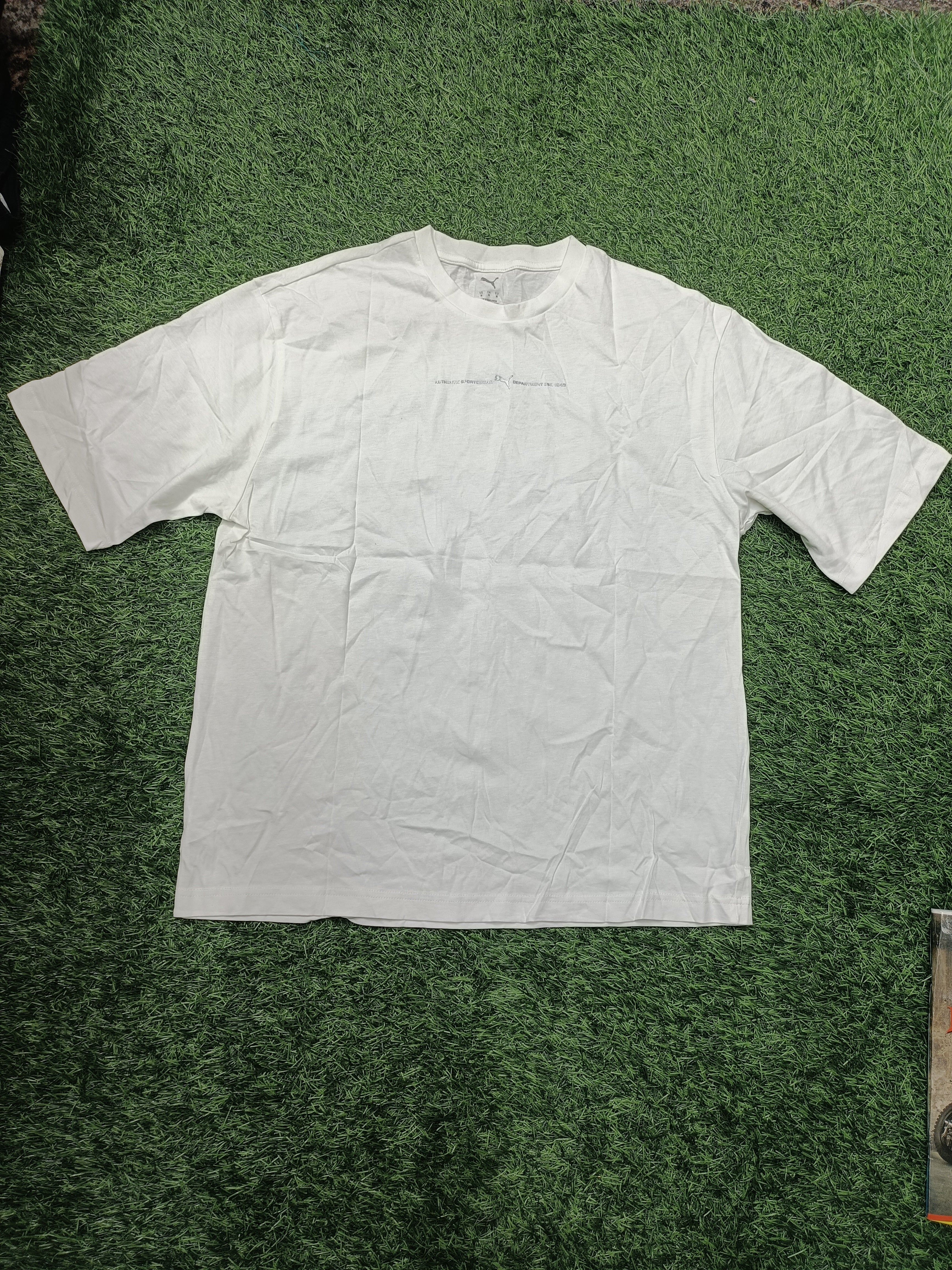 PUMA Men’s White Sportswear Round Neck T-Shirt