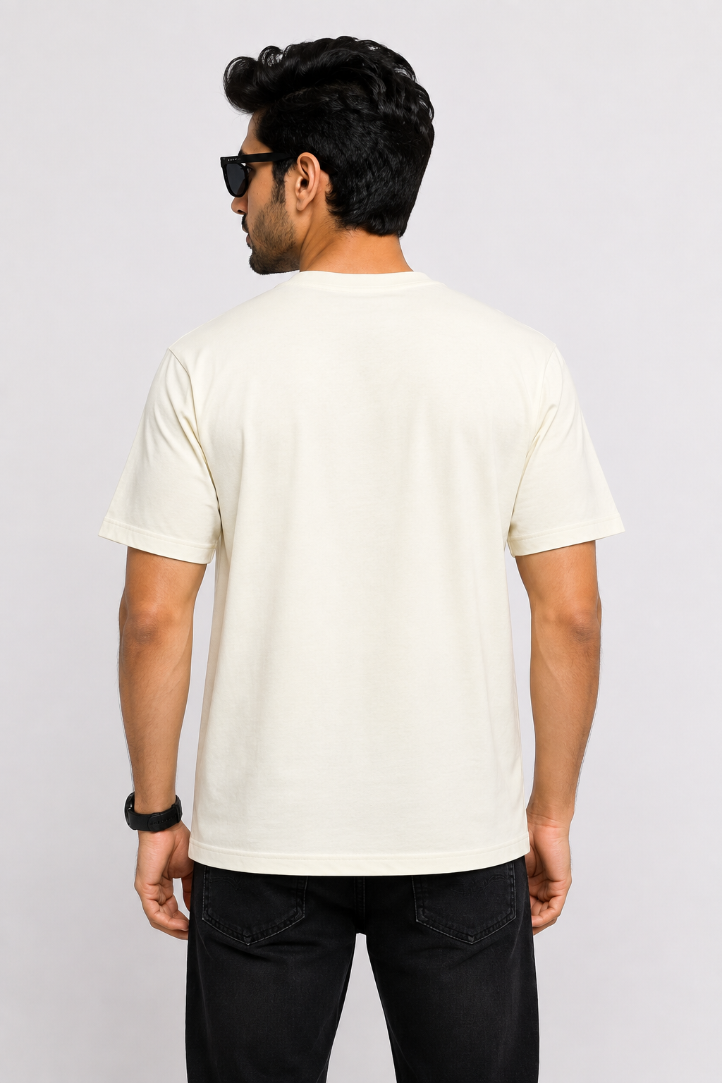PUMA Men’s Off-White 1948 Graphic Printed Round Neck T-Shirt