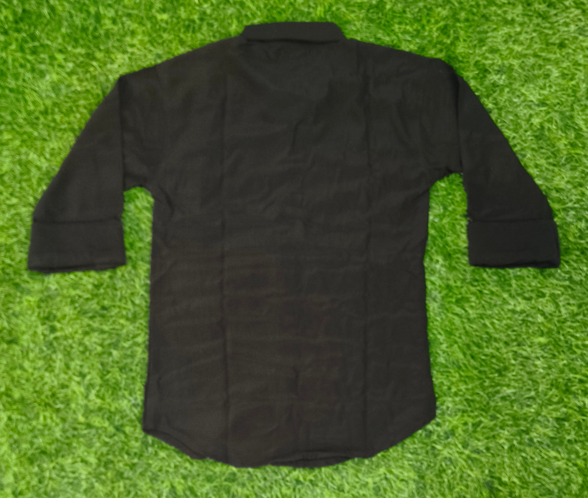 Boys Black Embroidered Full Sleeve Shirt
