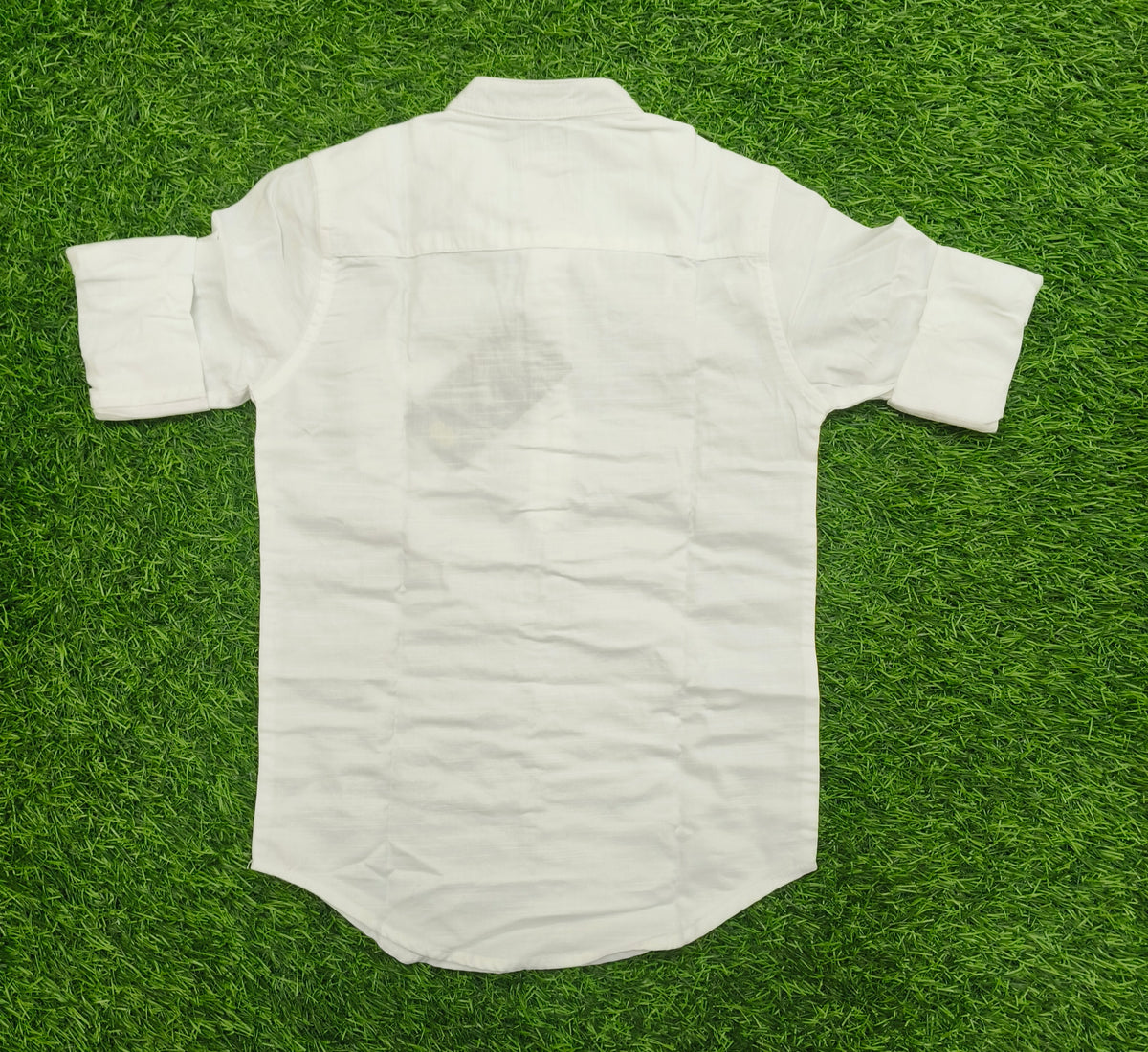 Boys White Solid Casual Short Kurta