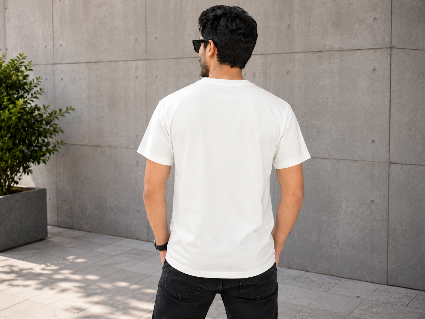 PUMA Men’s White Cartoon Graphic Printed Round Neck T-Shirt