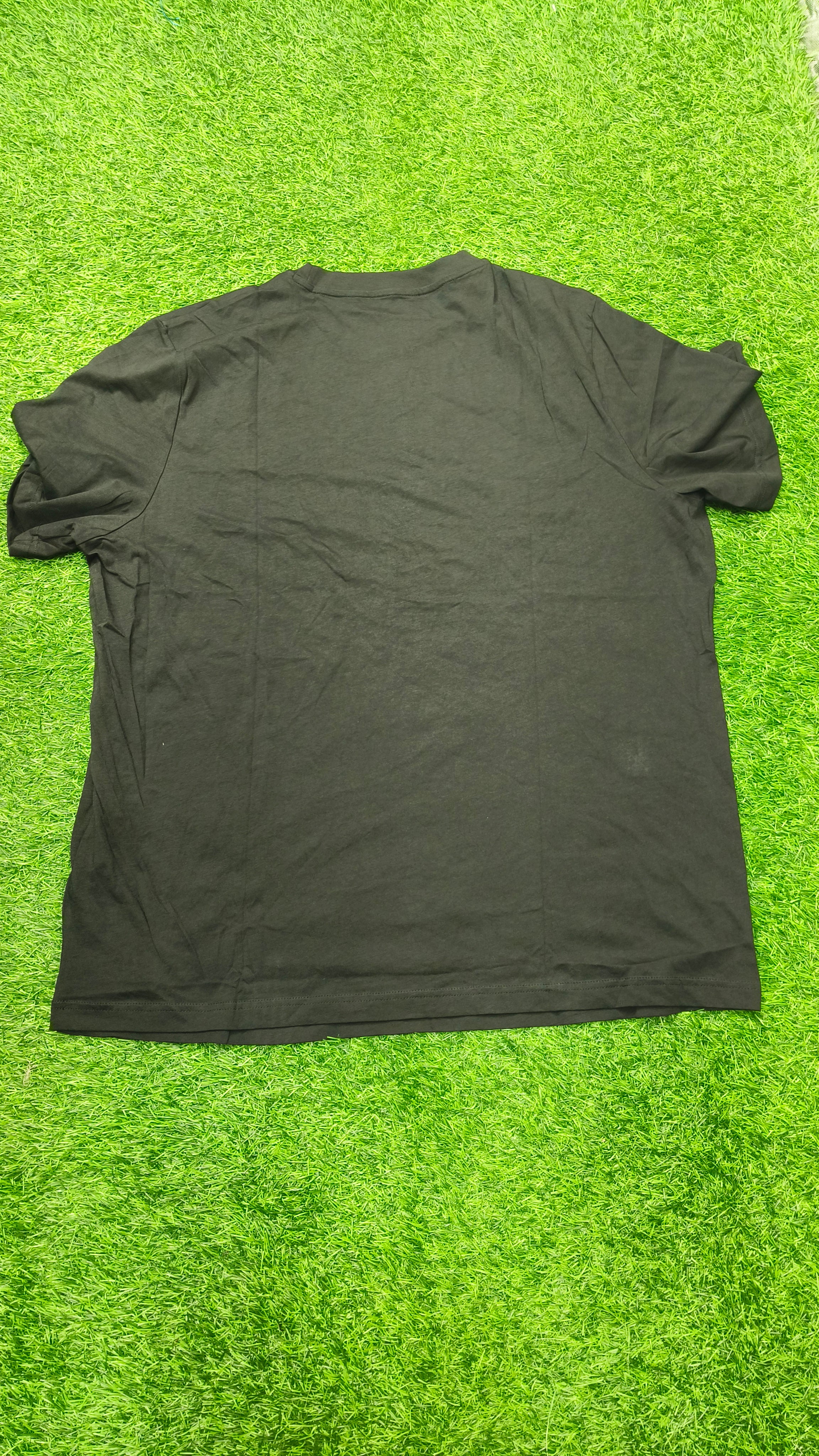 PUMA Men’s Black Abstract Logo Graphic Printed Round Neck T-Shirt