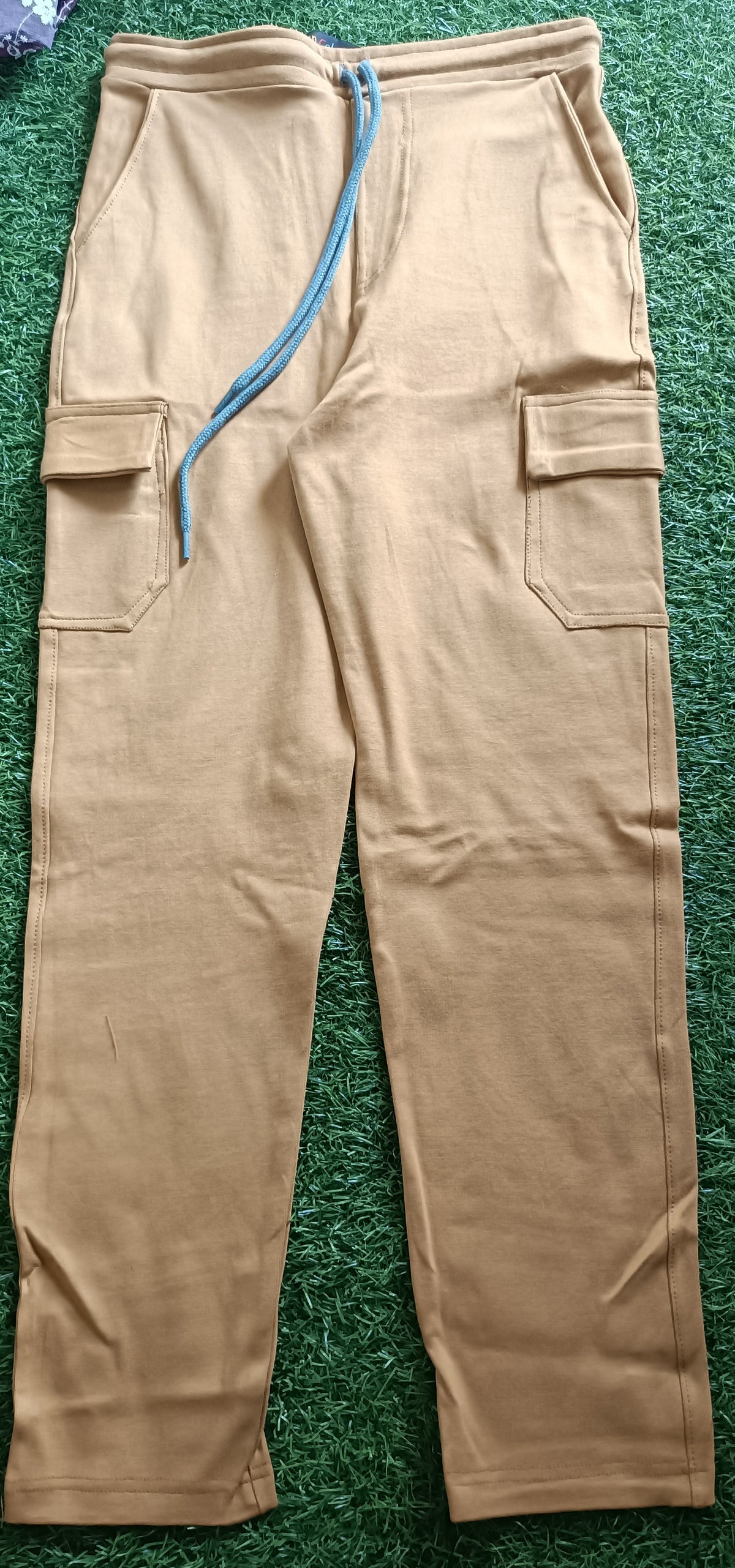 Boys Mustard Yellow Cargo Track Pant