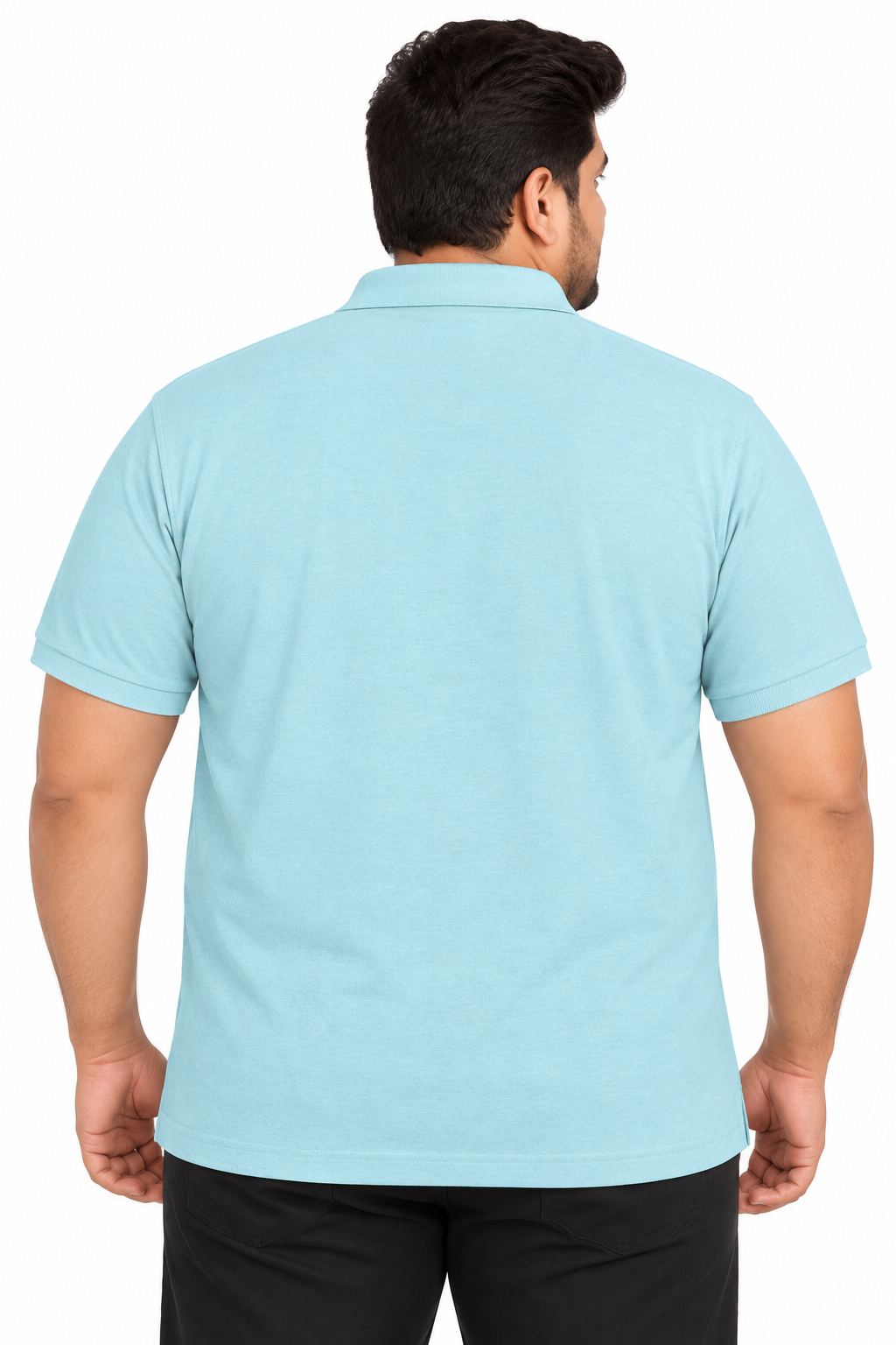 Men’s Light Sky Blue Polo T-Shirt with Chest Pocket