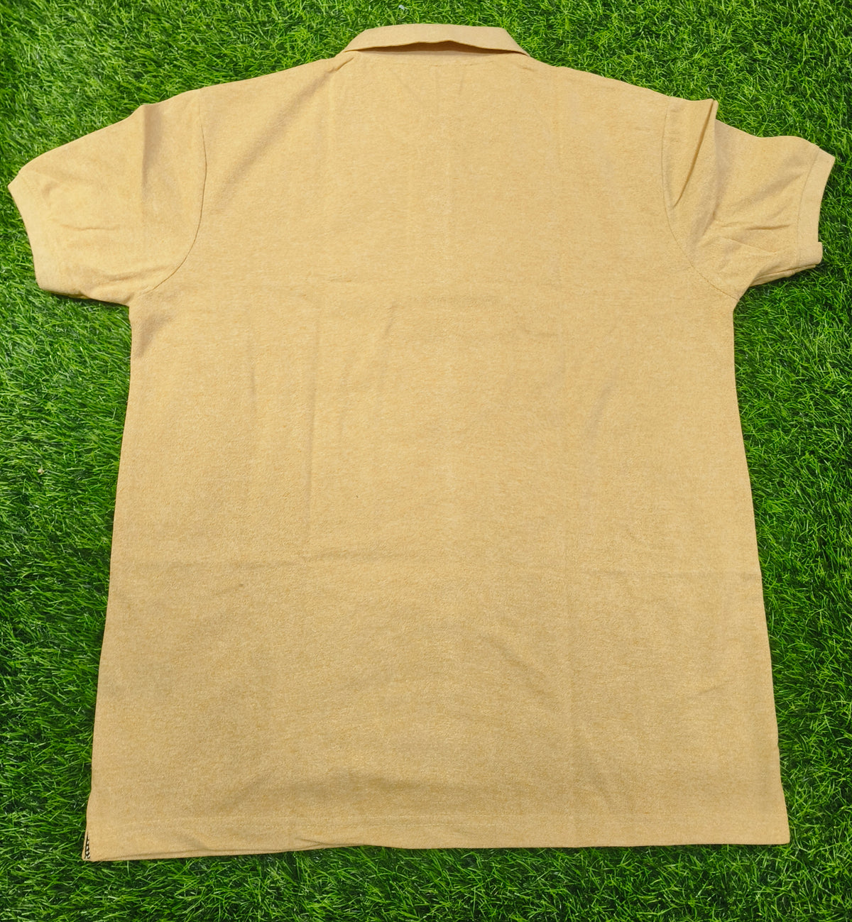 Men’s Camel Brown Polo T-Shirt with Chest Pocket