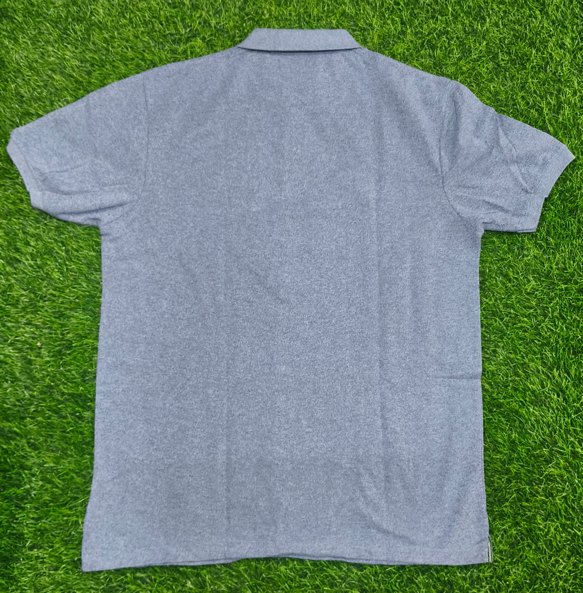 Men’s Steel Blue Polo T-Shirt with Chest Pocket
