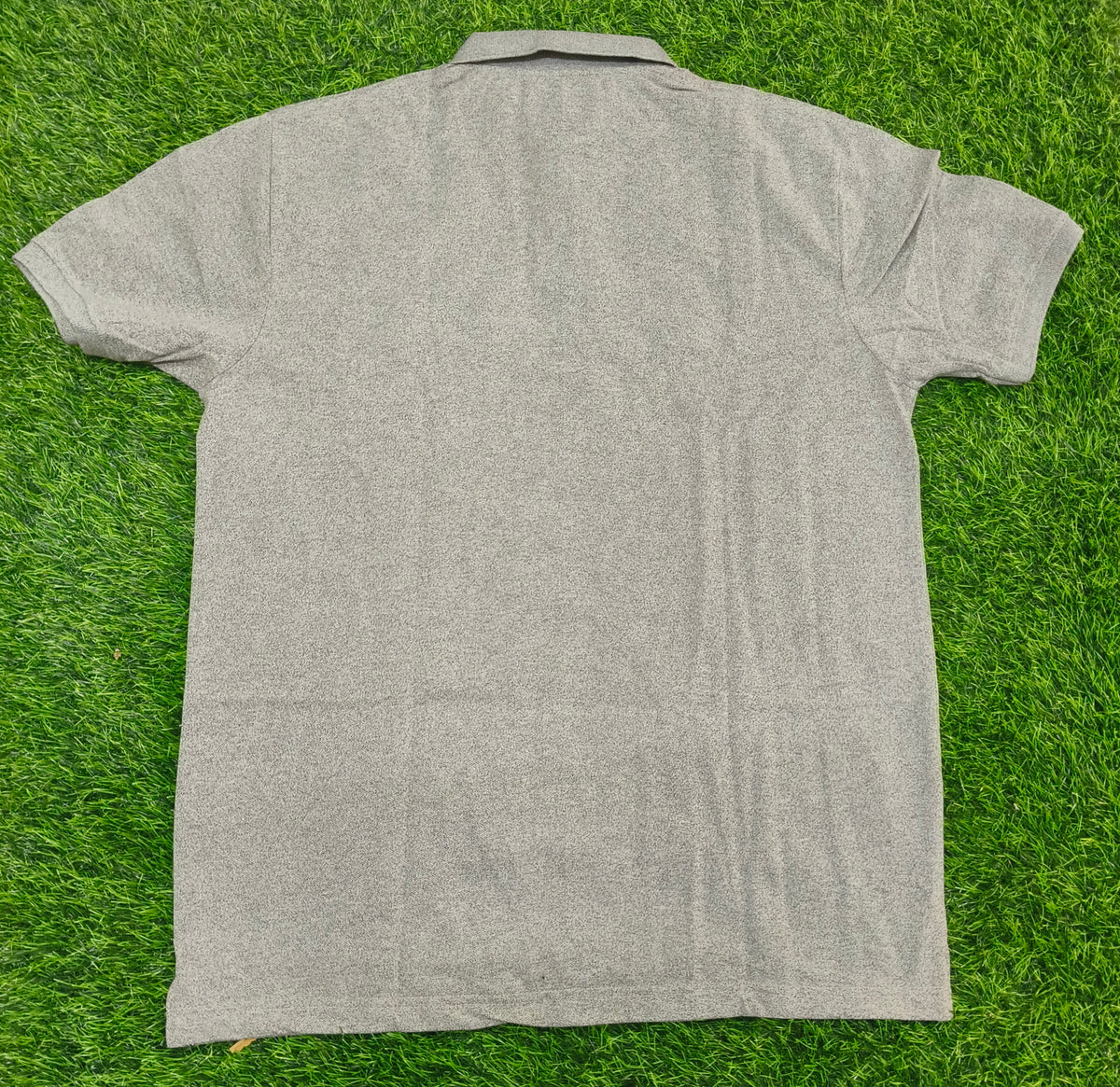 Men’s Light Grey Polo T-Shirt with Chest Pocket
