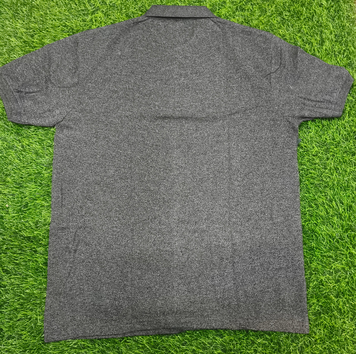Men’s Charcoal Dark Grey Polo T-Shirt with Chest Pocket