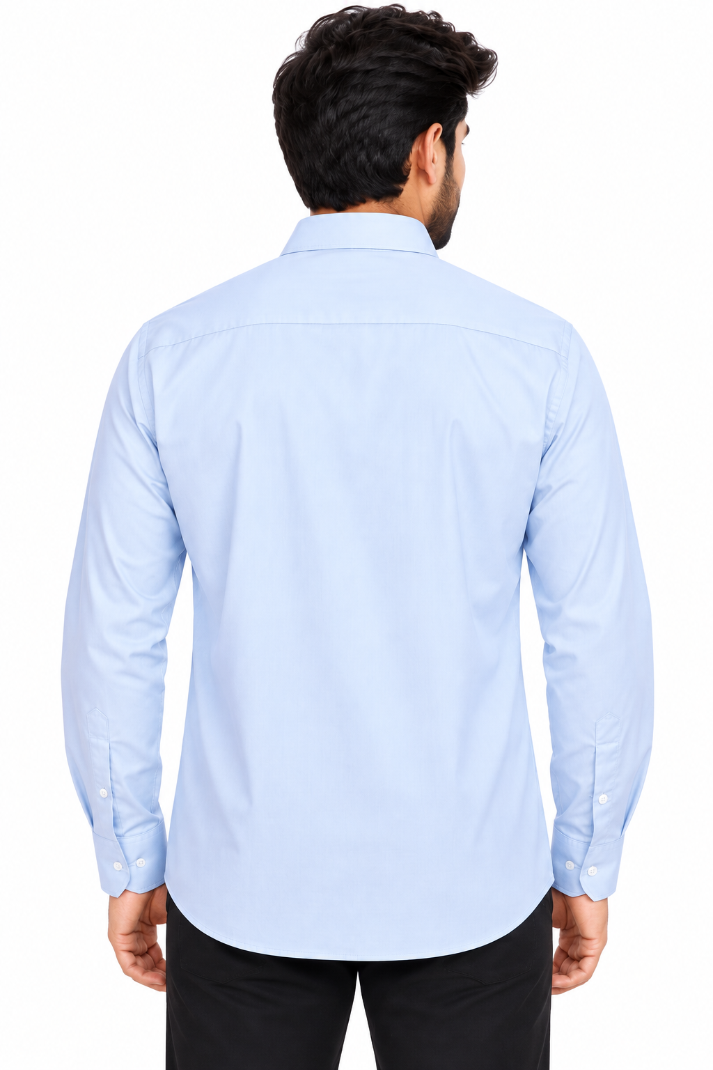 Men’s Light Sky Blue Full Sleeve Shirt with Chest Pocket