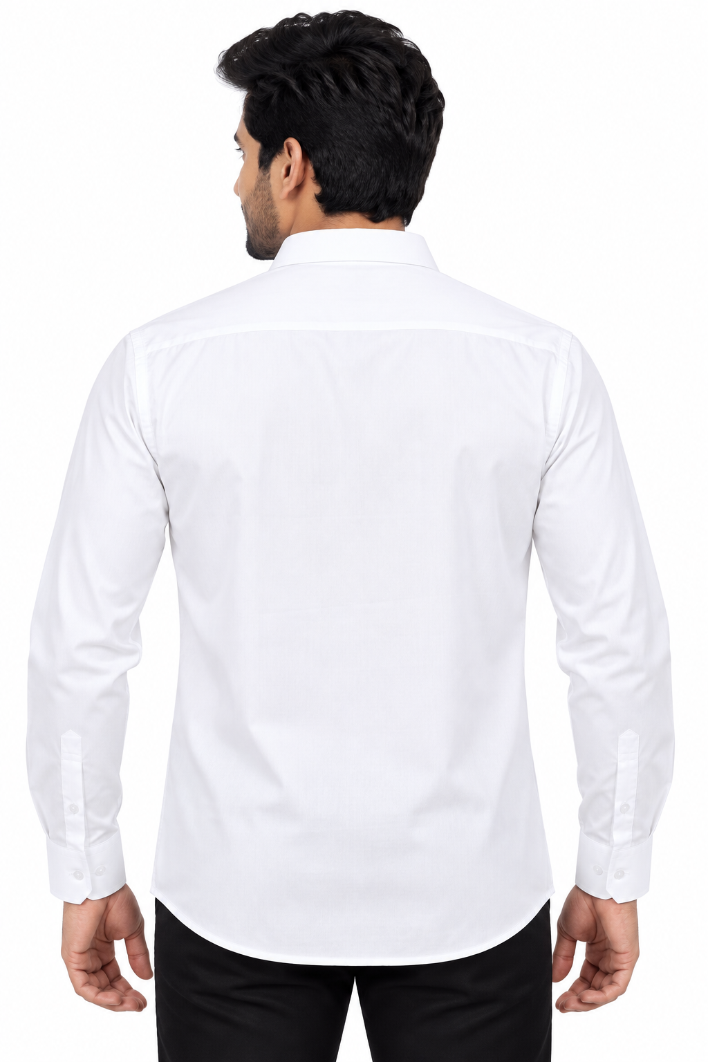 Men’s White color Solid Full Sleeve Shirt