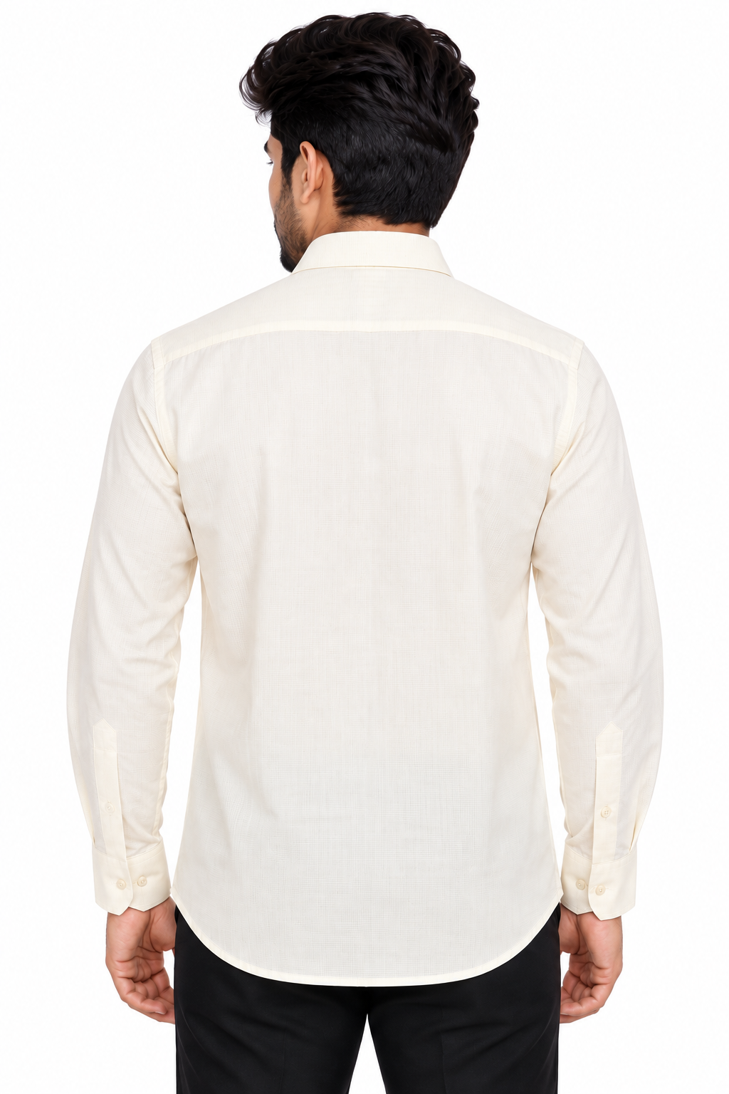 Men’s Light Orange Full Sleeve Shirt