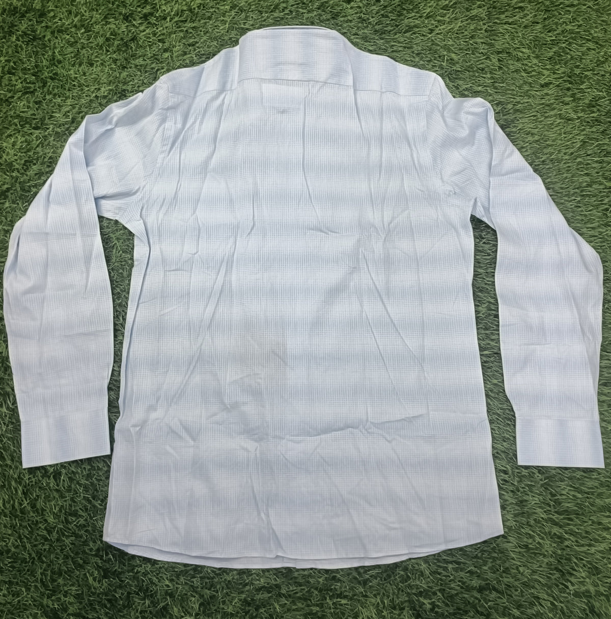 Men’s Light Blue Check Full Sleeve Shirt