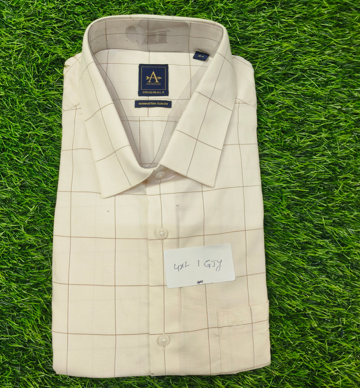 Men’s Off White Check Full Sleeve Shirt