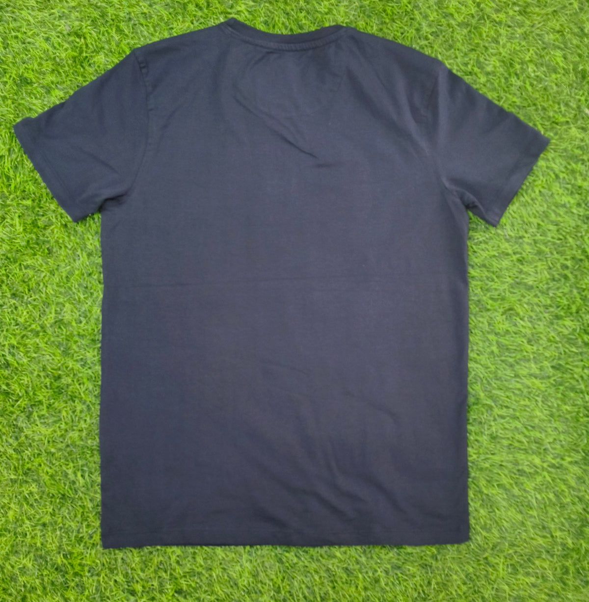 Men's Navy Blue Colour Printed Round Neck T-Shirt