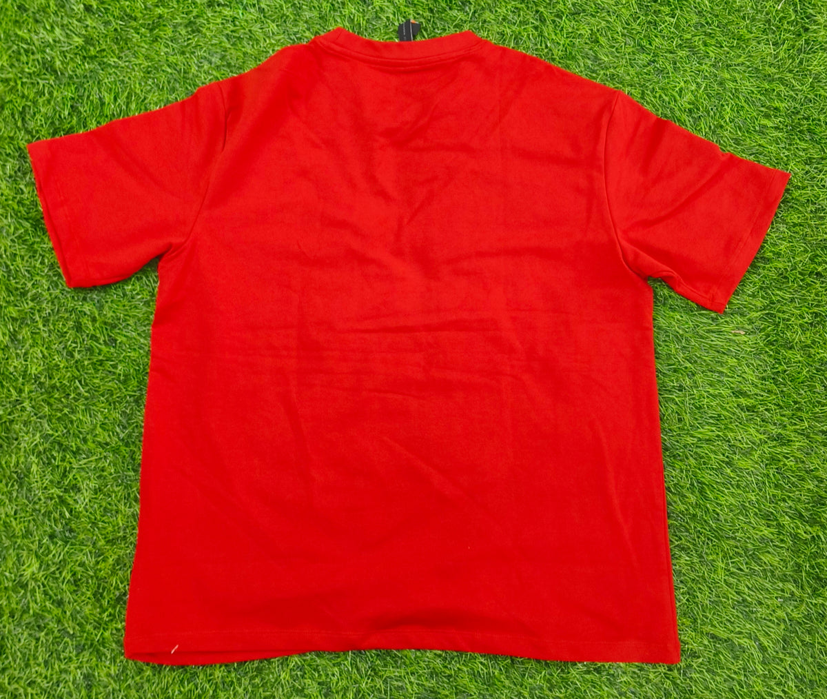 Men's Red Graphic Print Round Neck T-Shirt