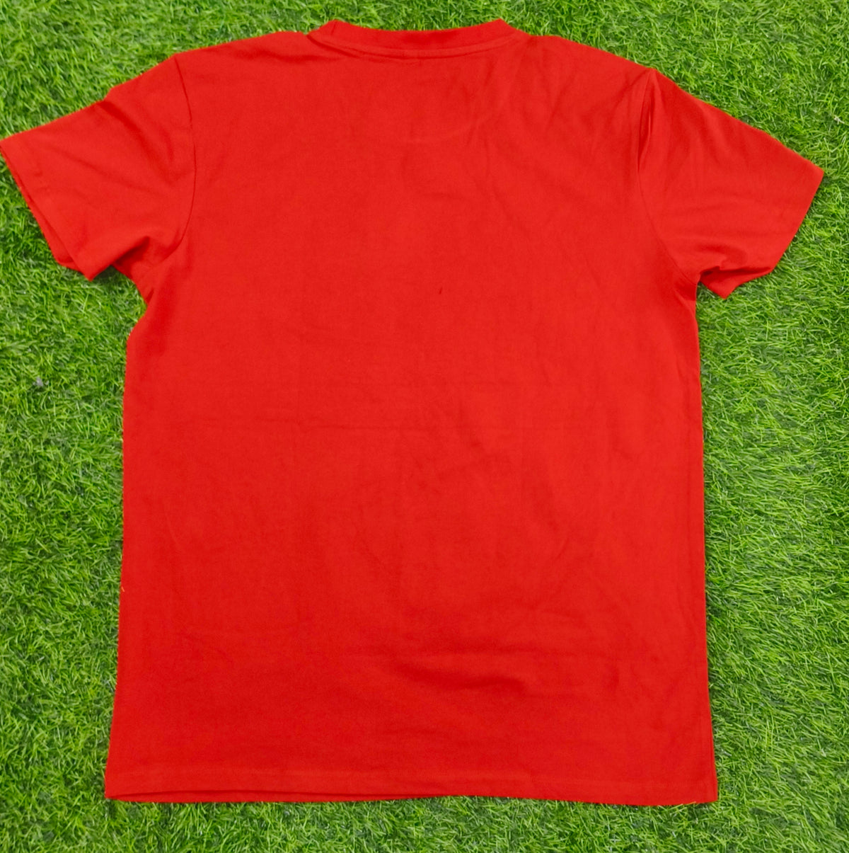 Men's Red Graphic Round Neck T-Shirt