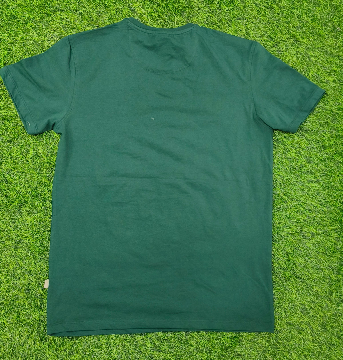 Men's Dark Green Graphic Round Neck T-Shirt