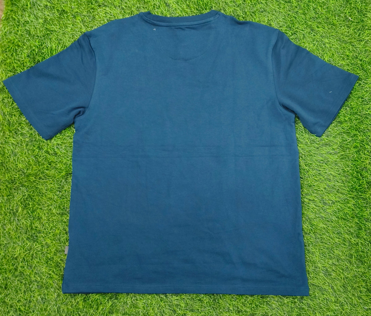 Men's Teal Blue Round Neck T-Shirt