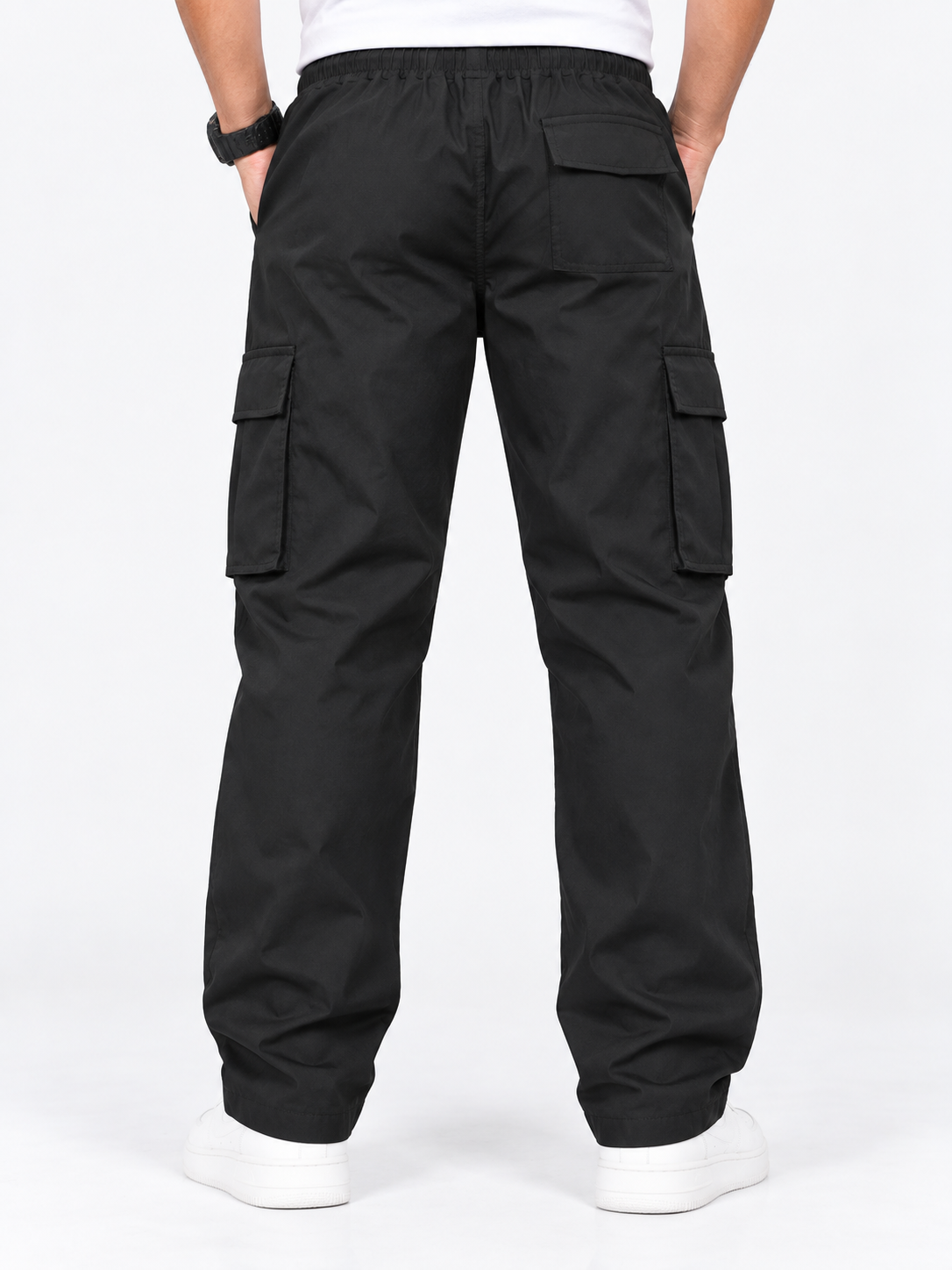Men’s Black Baggy Cargo Pant