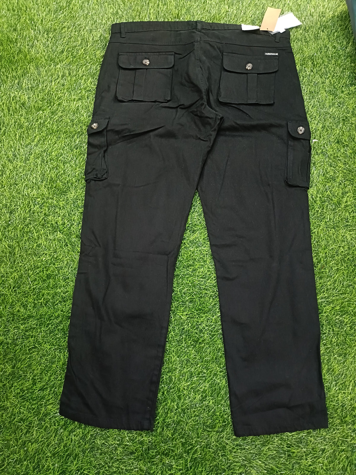 Men’s Black Multi-Pocket Cargo Pant