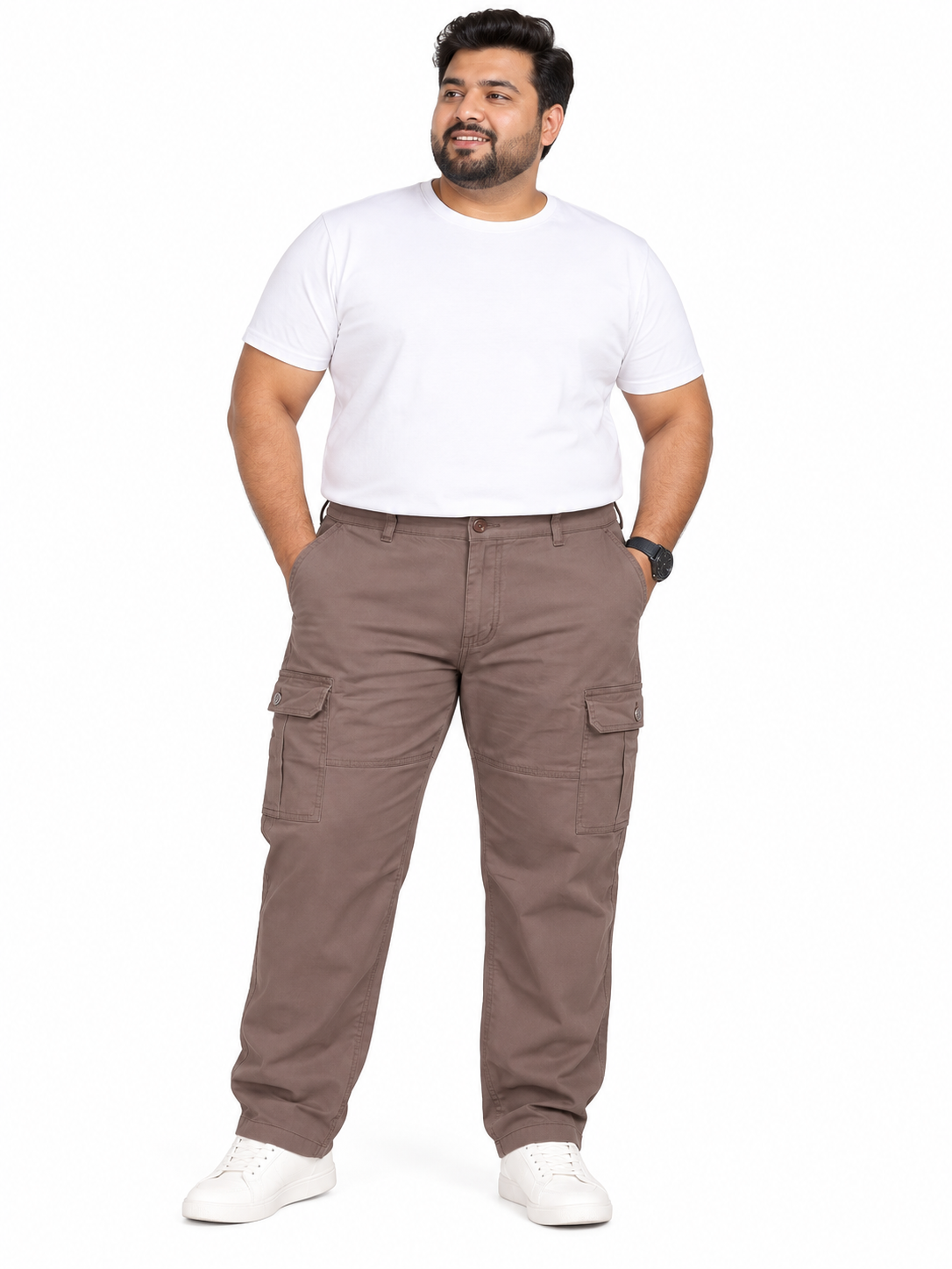 Men’s Brown 6 Pocket Cargo Pant