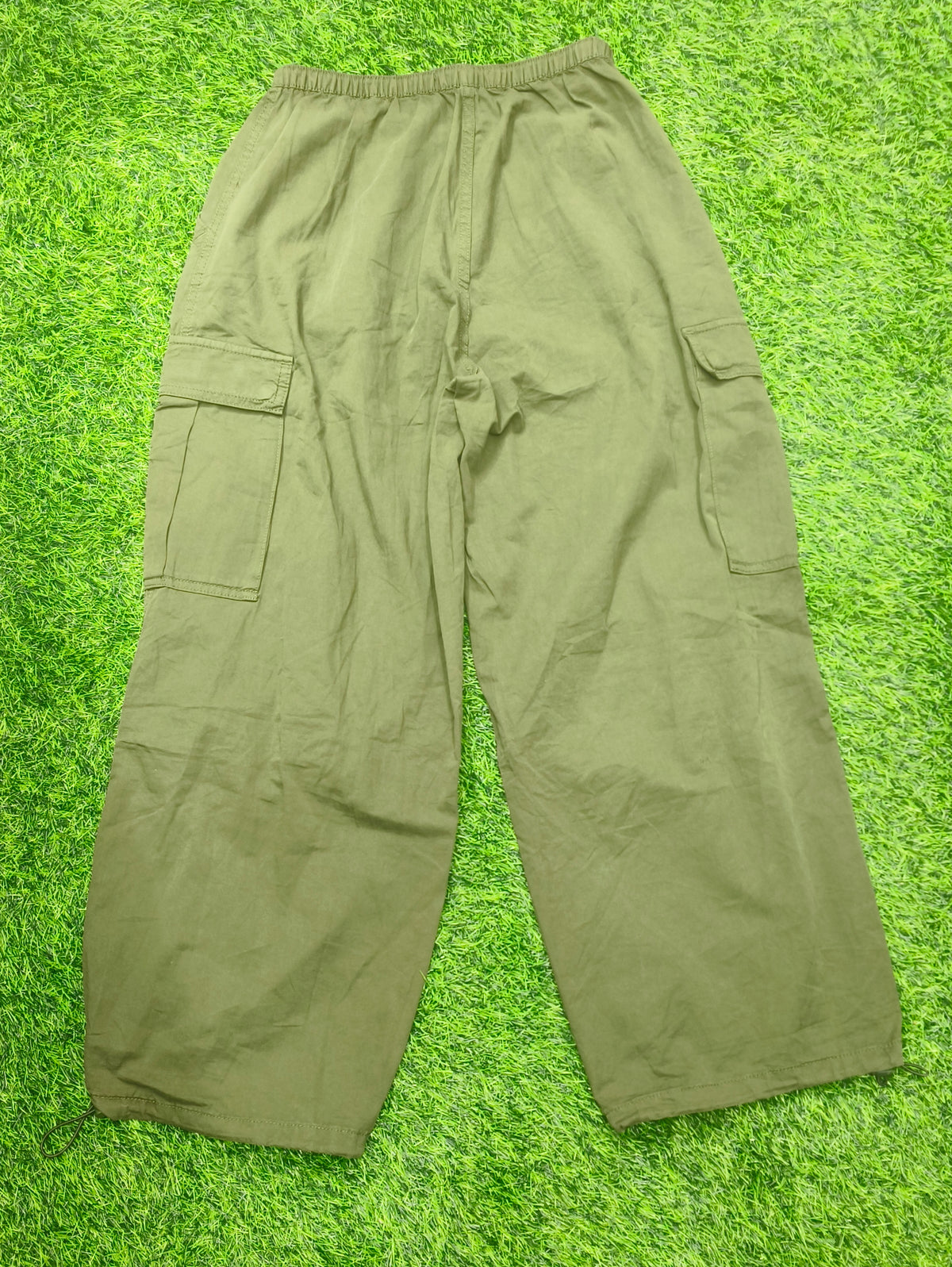 Men’s Olive Green 4-Pocket Baggy Cargo Pant