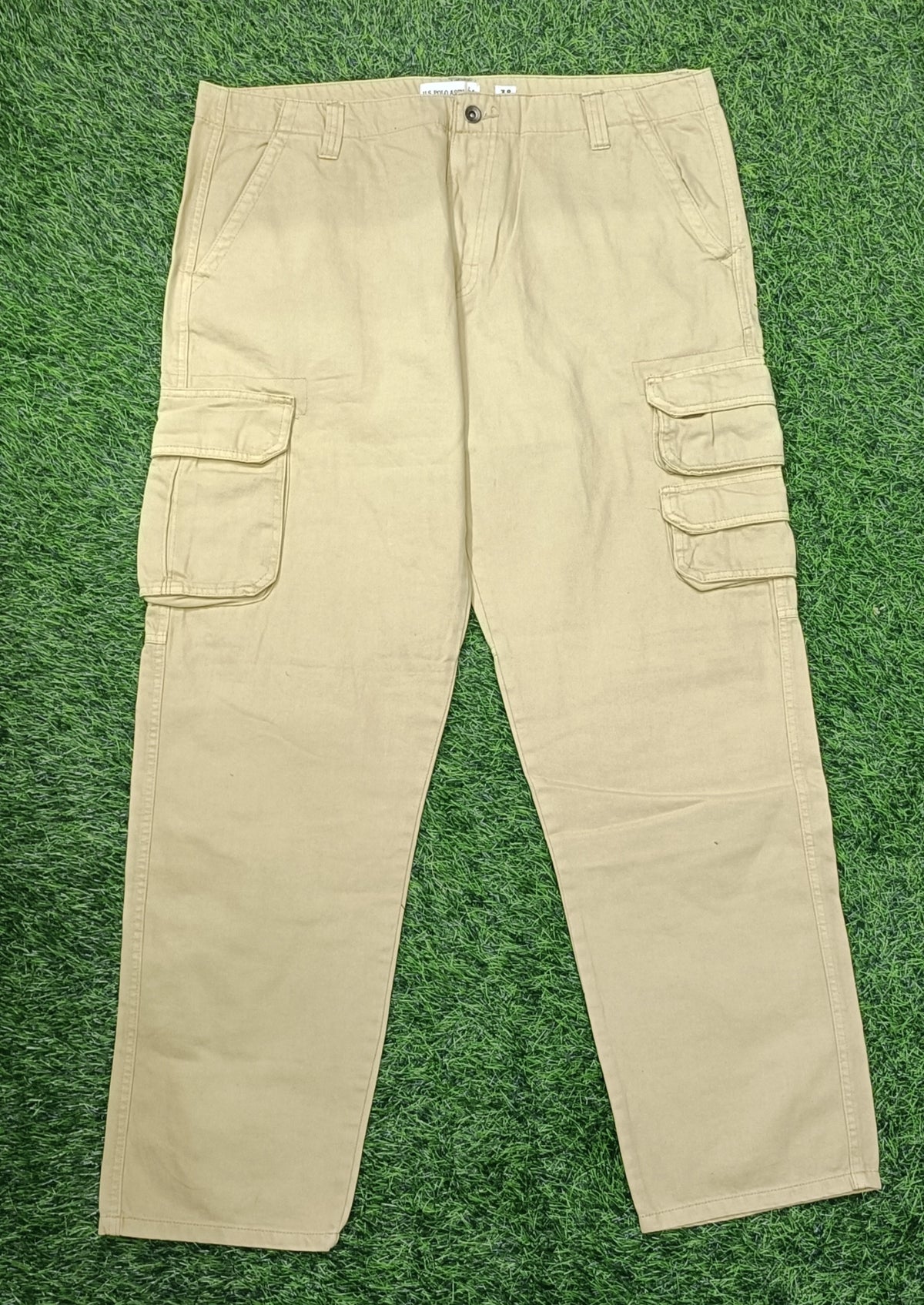 Men’s Khaki Multi-Pocket Cargo Pant