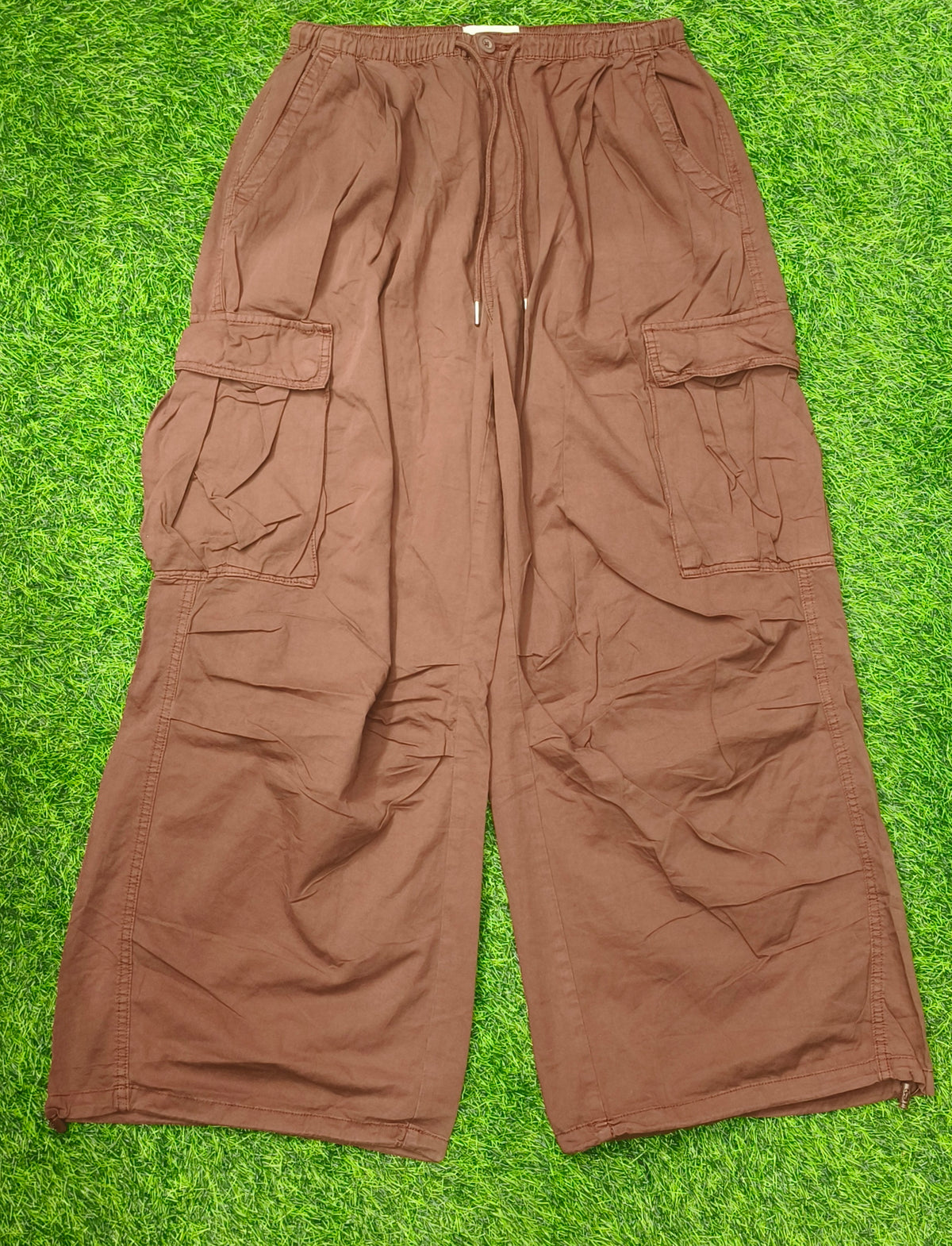 Men’s Brown 4-Pocket Baggy Cargo Pant