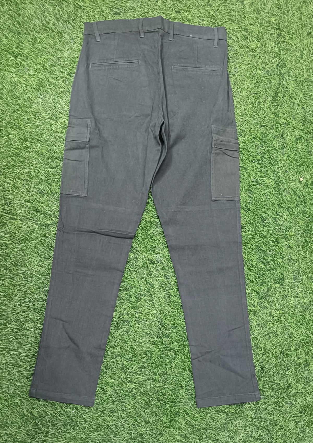 Men’s Charcoal Dark Grey 6-Pocket Cargo Pant