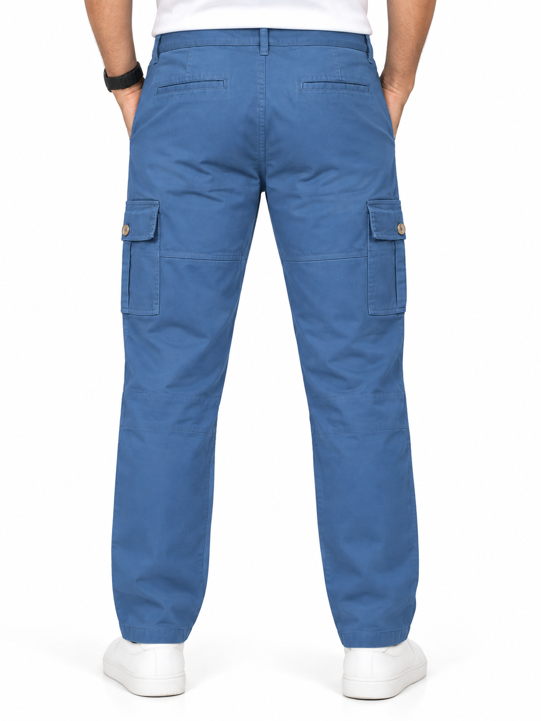 Men’s Blue 6-Pocket Cargo Pant